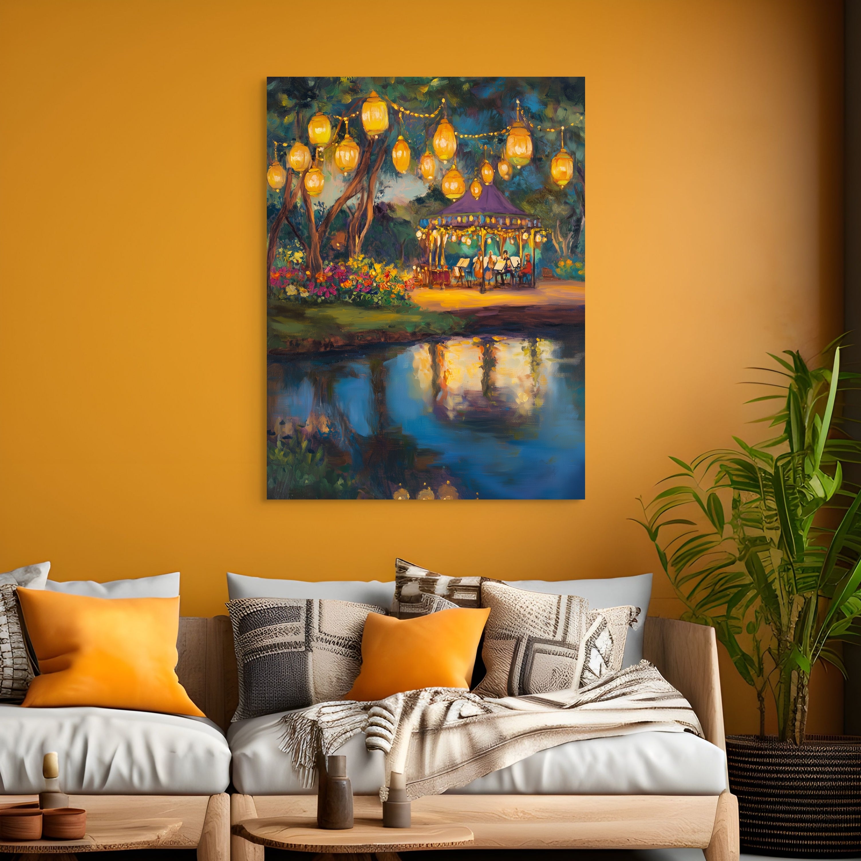 D0197-riverside-serenade-hand-painted-wall-art-living-room-image