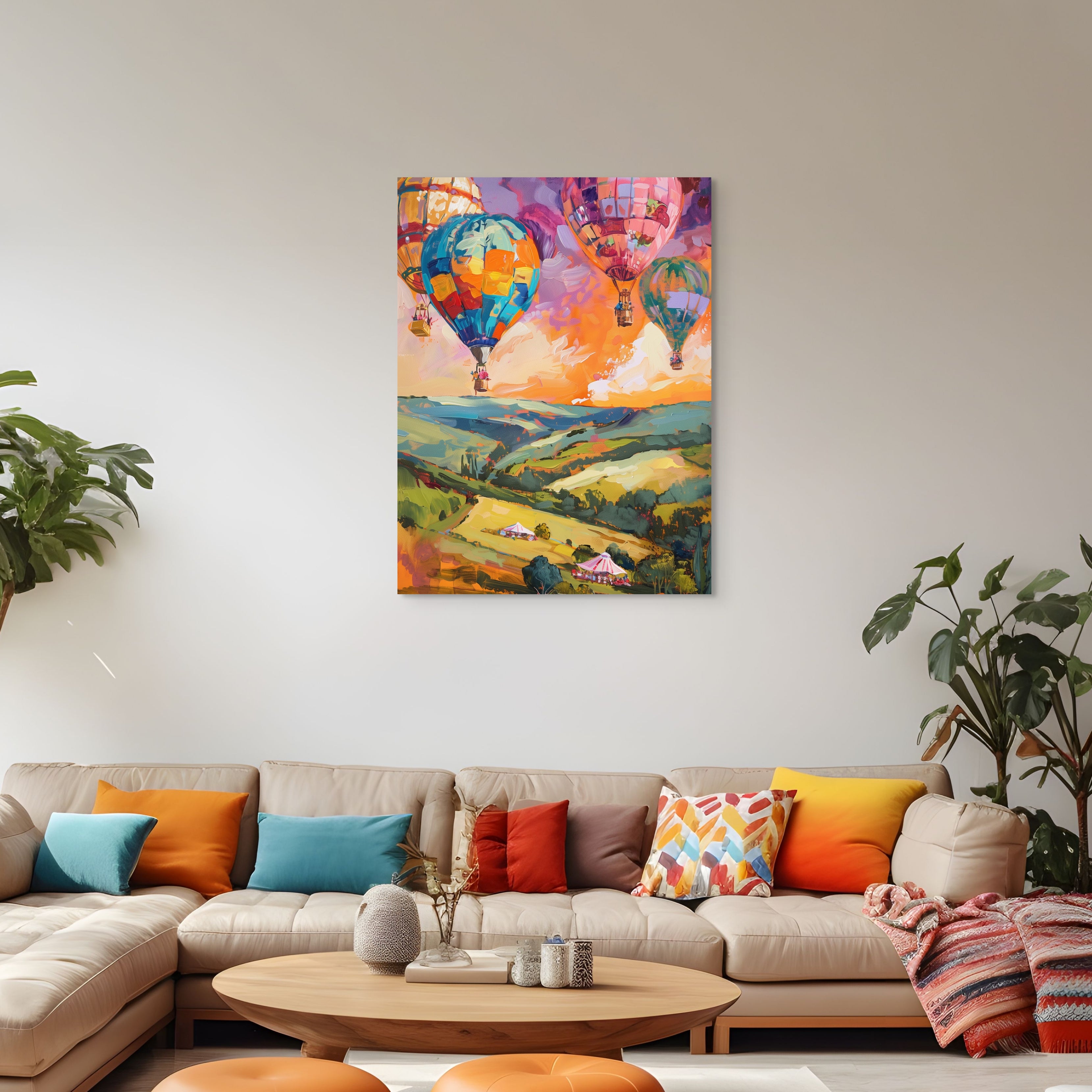 D0199-no-place-like-home-hand-painted-wall-art-living-room-image