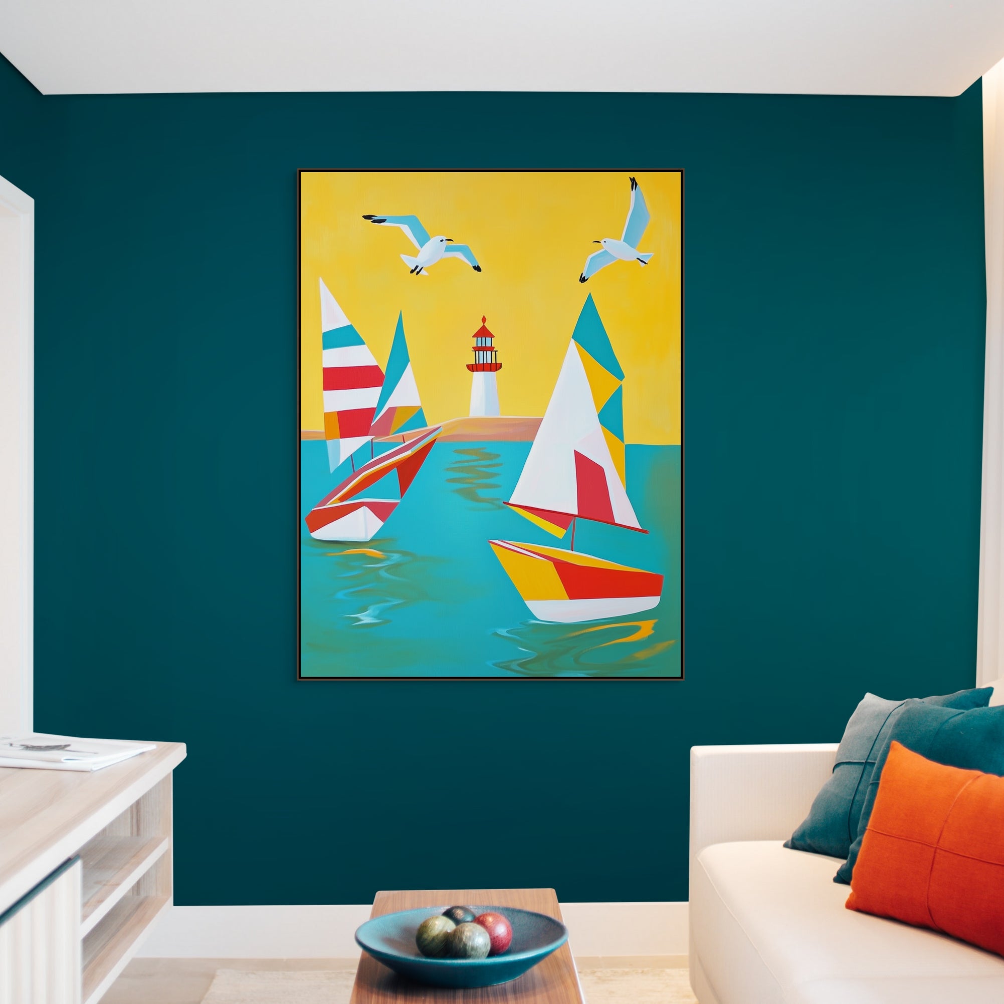 D0201-out-to-sea-hand-painted-wall-art-living-room-image-room-f-walnut