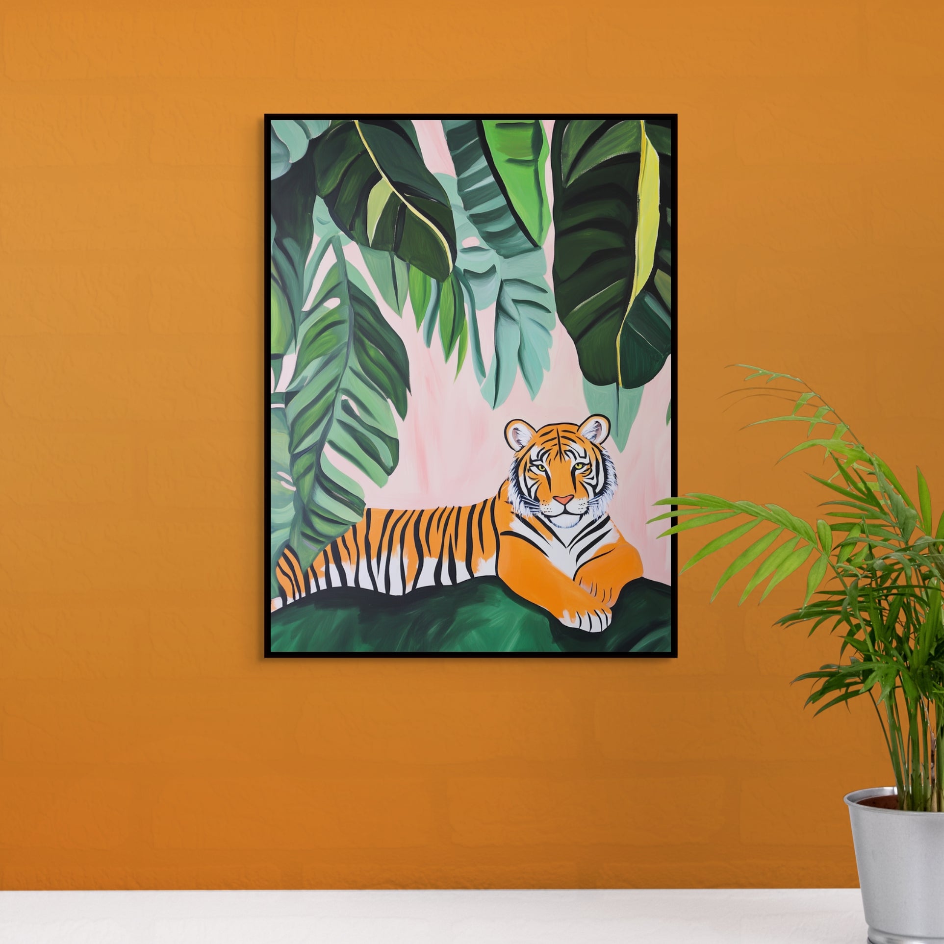 D0202-cat-nap-hand-painted-wall-art-a-room-image-room-f-black