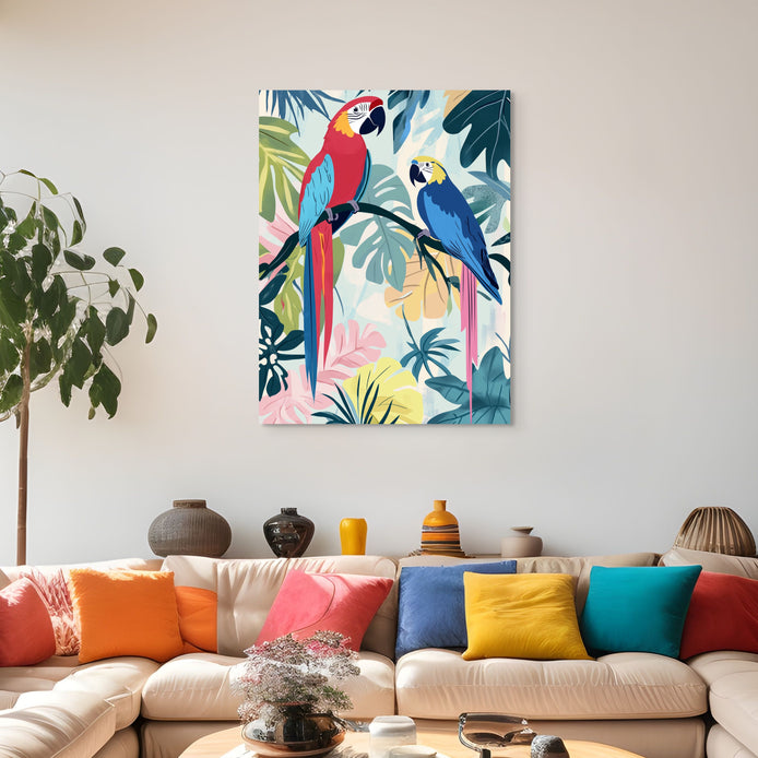 D0204-birds-of-a-feather-hand-painted-wall-art-living-room-image-room-f-wrapped