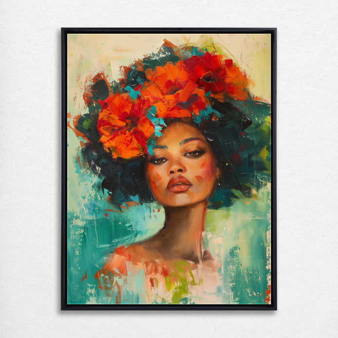 D0205-forest-queen-hand-painted-wall-art_76_3x4-vertical-frame-black.psd