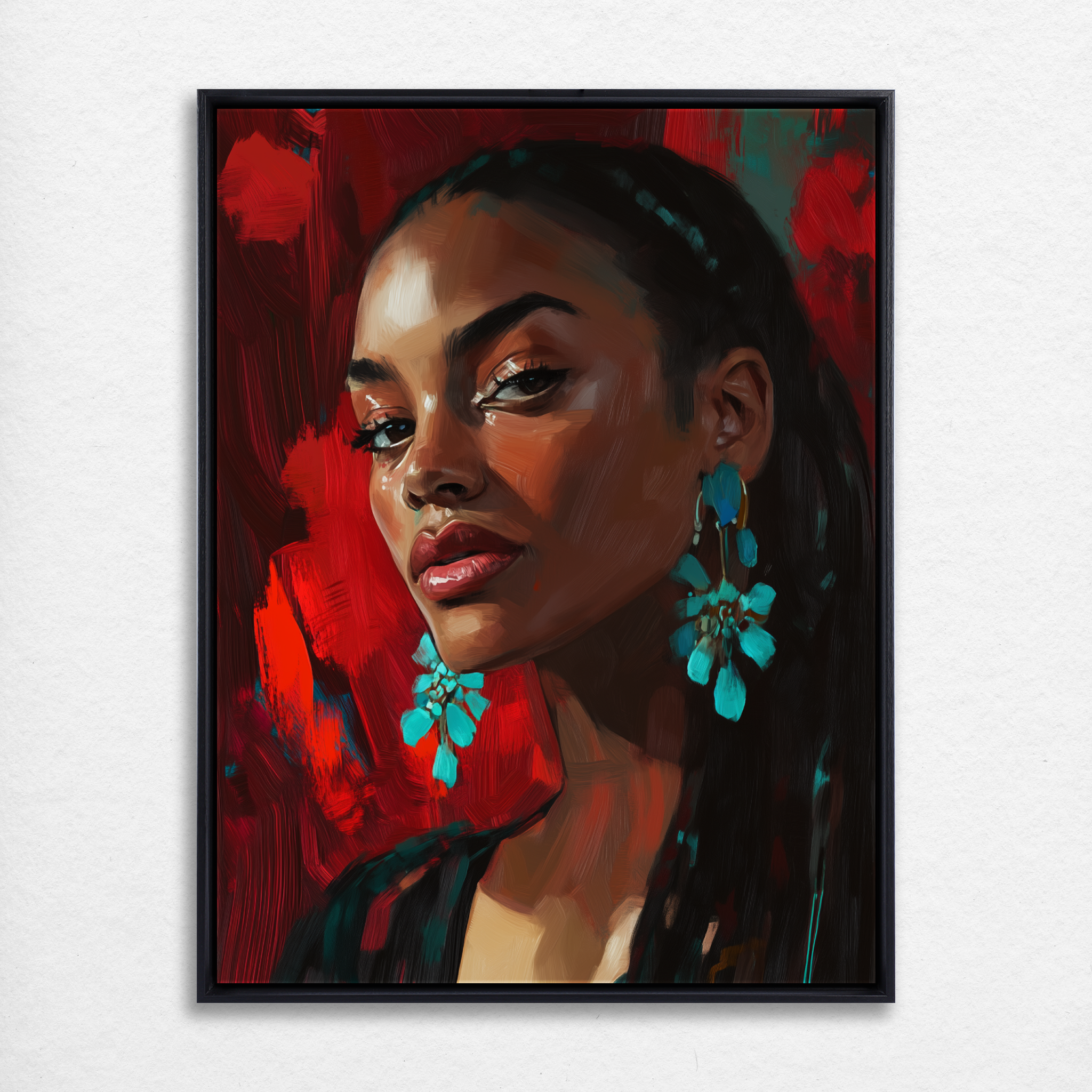 D0207-adornment-hand-painted-wall-art_78_3x4-vertical-frame-black.psd