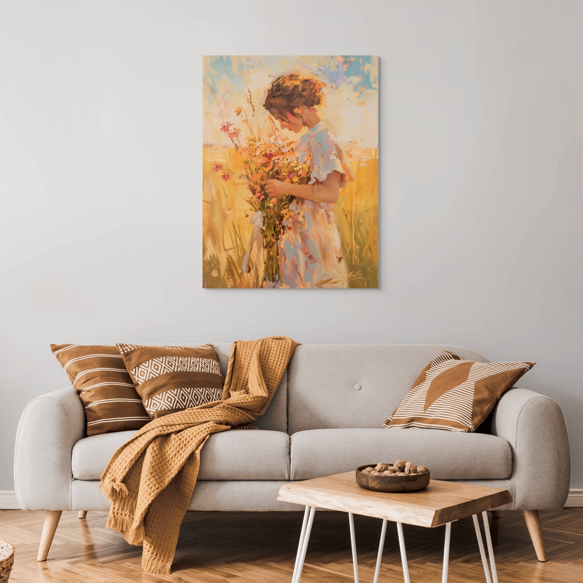 D0208-wildflowers-hand-painted-wall-art-living-room-image