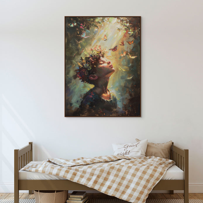 D0209-in-the-fairy-forest-hand-painted-wall-art-kids-room-image-room-f-walnut