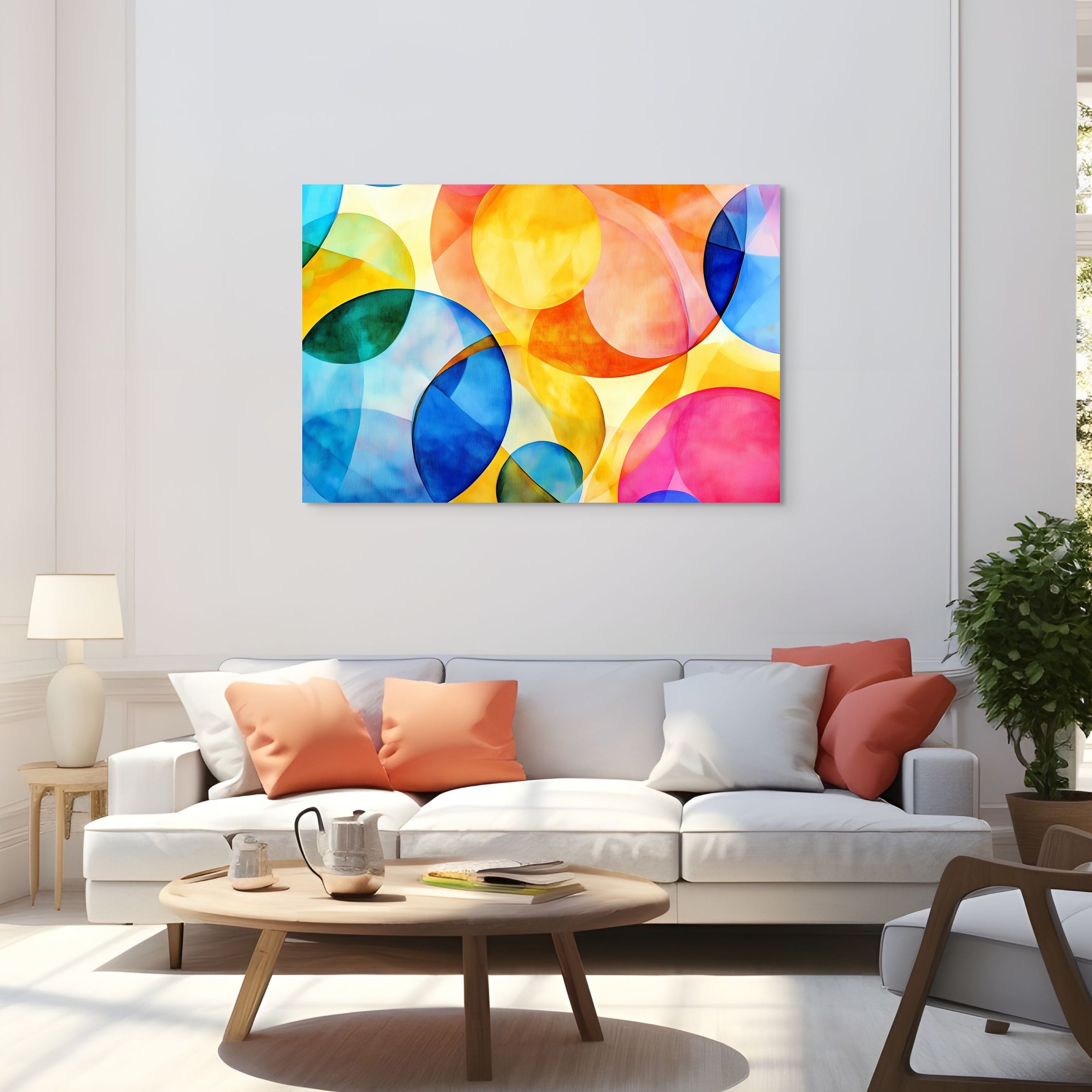D0211-kaleidoscope-hand-painted-wall-art-living-room-image-room-f-wrapped
