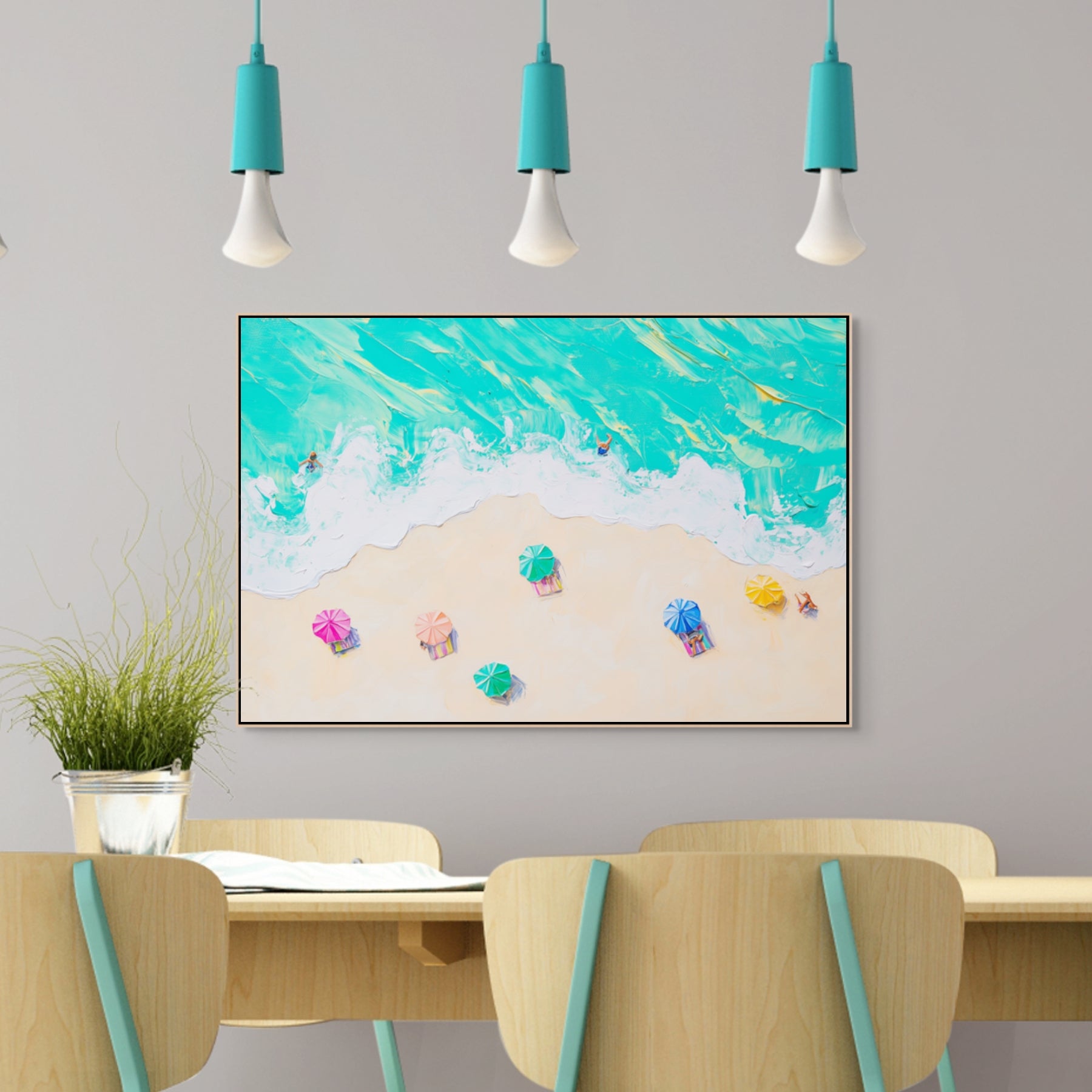 D0212-beach-vacation-hand-painted-wall-art-dining-room-image-room-f-natural