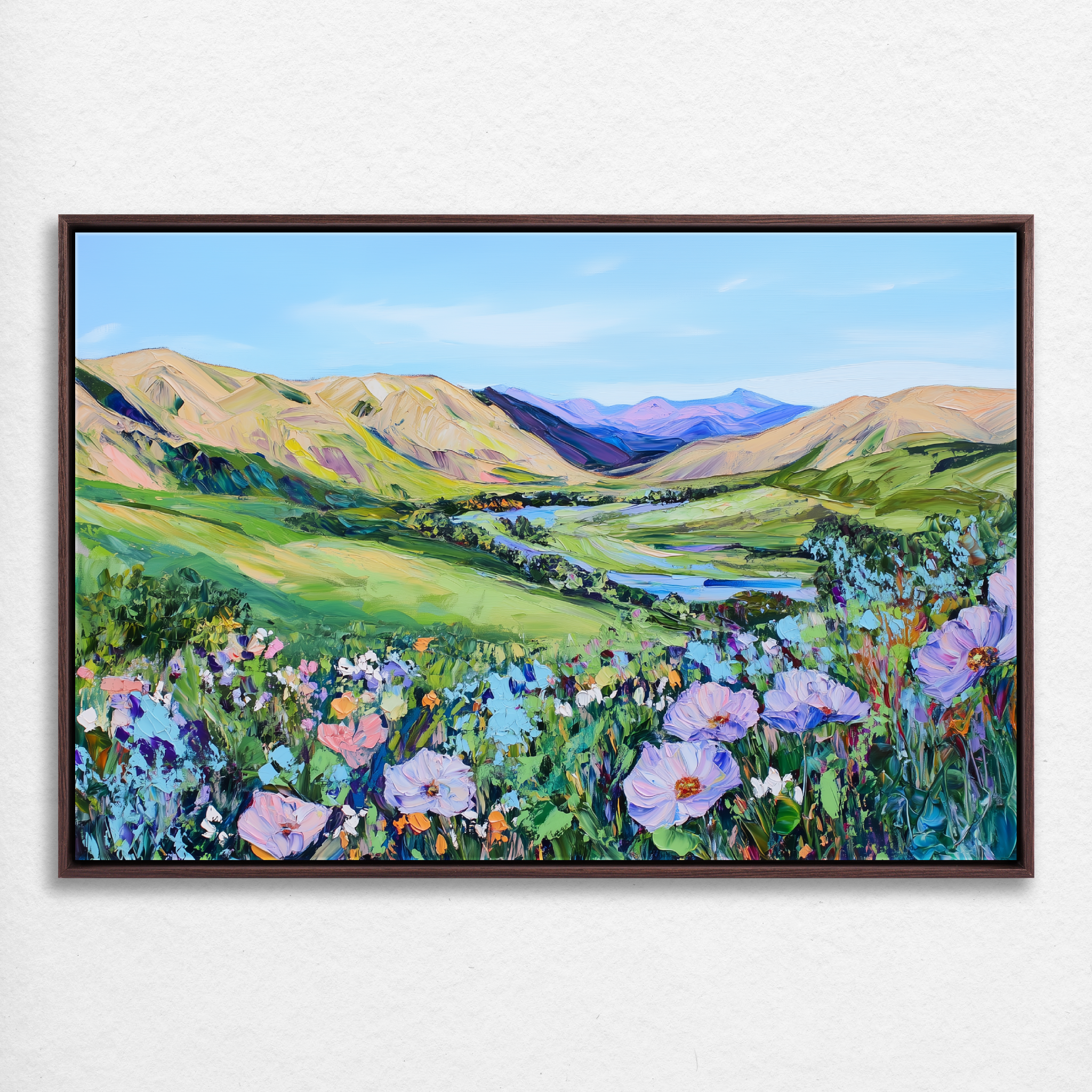 D0214-among-the-wildflowers-hand-painted-wall-art_47_3x2-horizontal-frame-walnut.psd