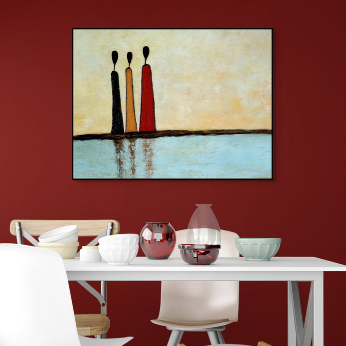 D0216-pensive-hand-painted-wall-art-dining-room-image