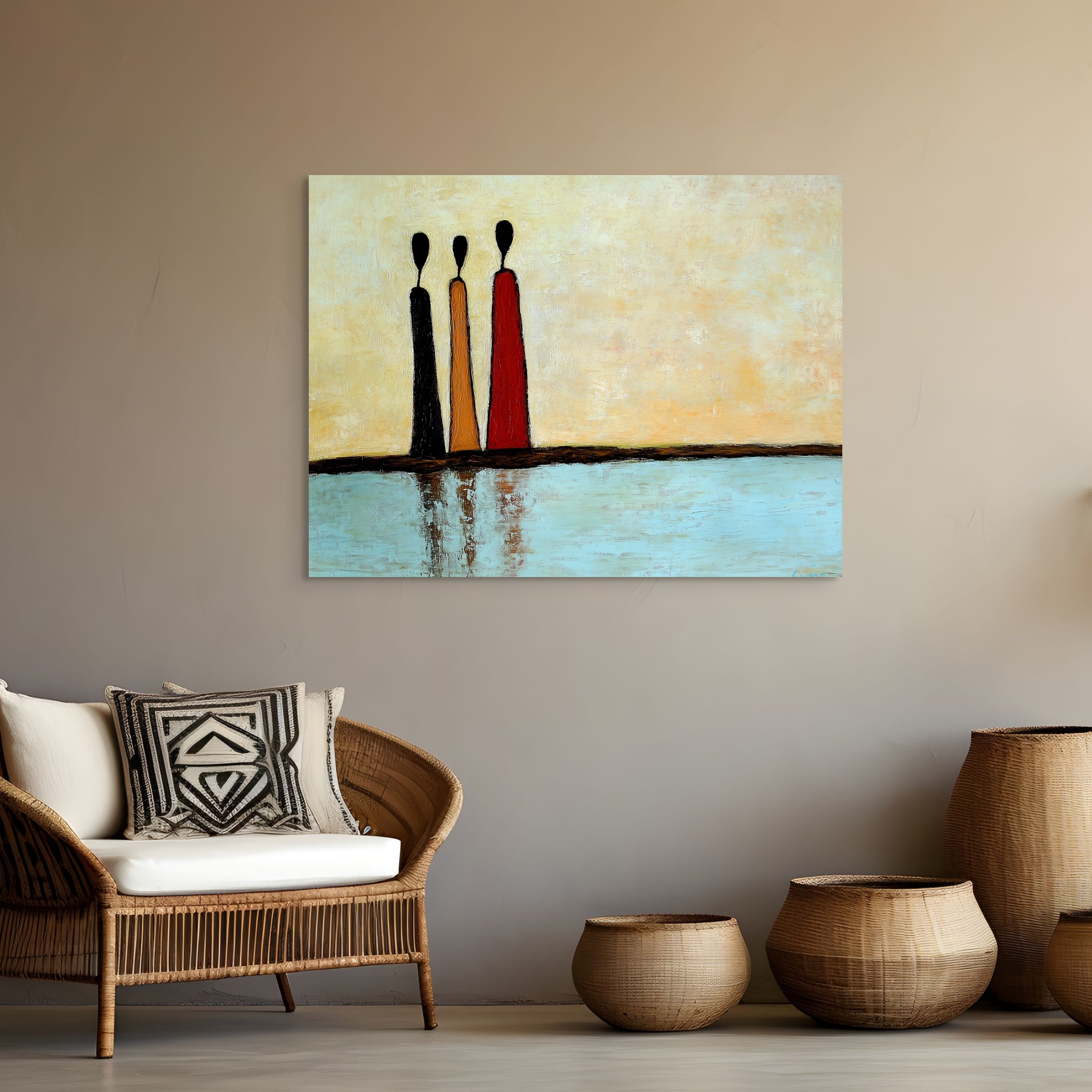 D0216-pensive-hand-painted-wall-art-living-room-image
