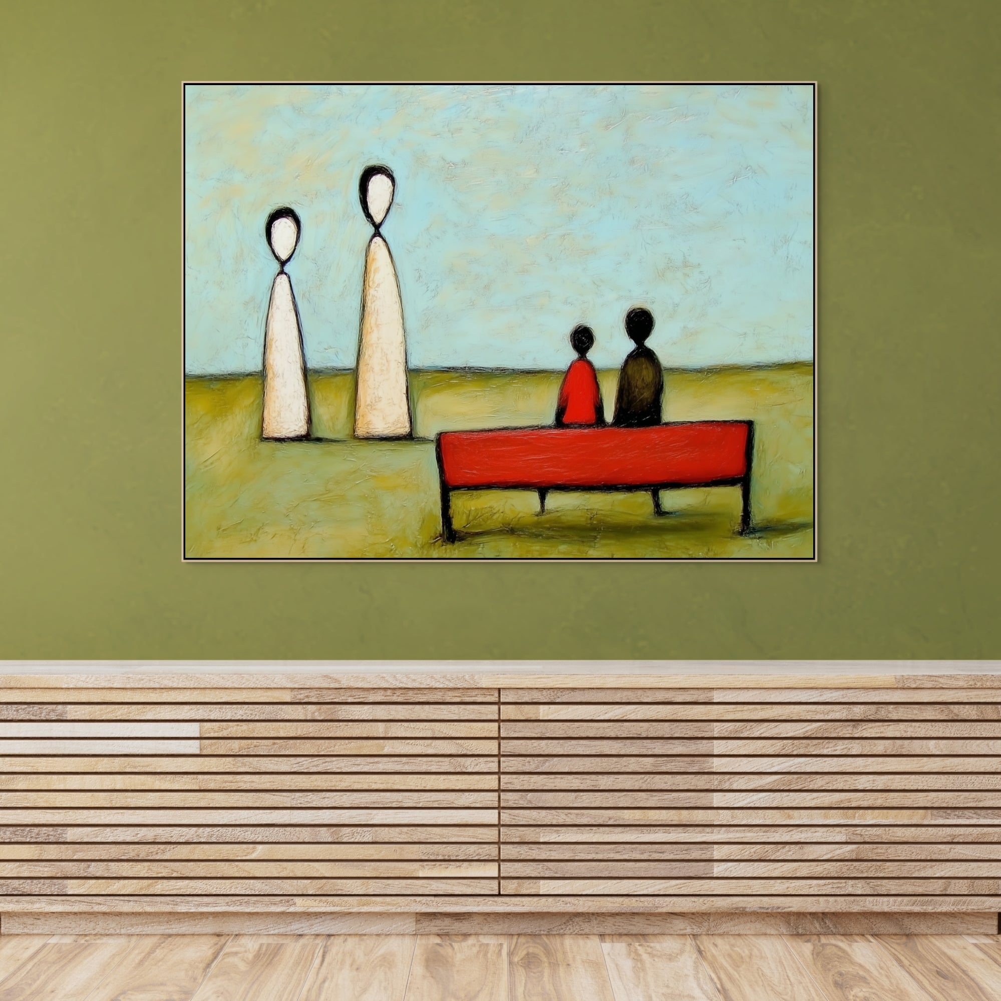 D0217-gazing-hand-painted-wall-art-hallway-room-image-room-f-natural