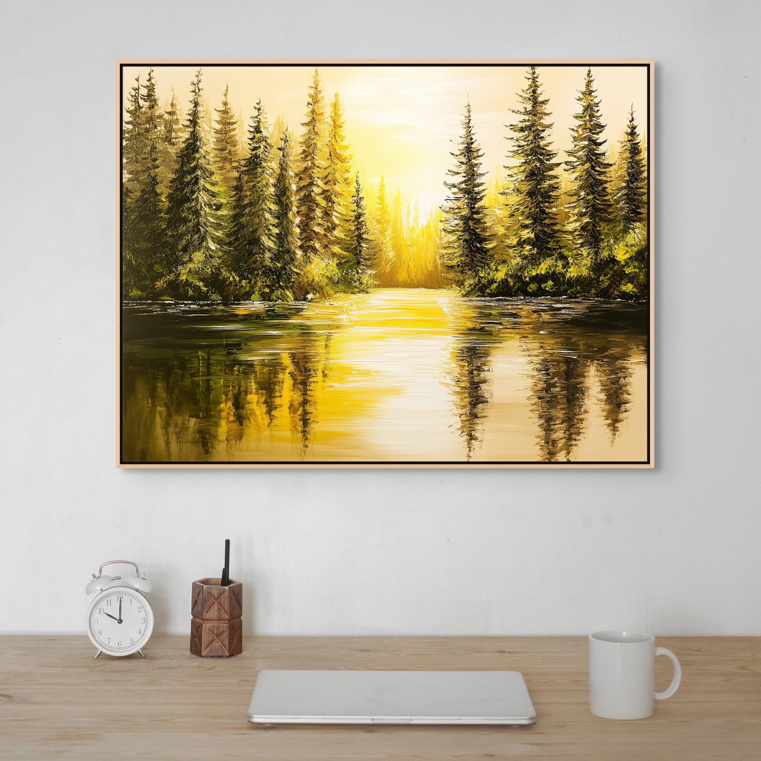 D0220-lakeside-sunset-hand-painted-wall-art-office-room-image-room-f-natural