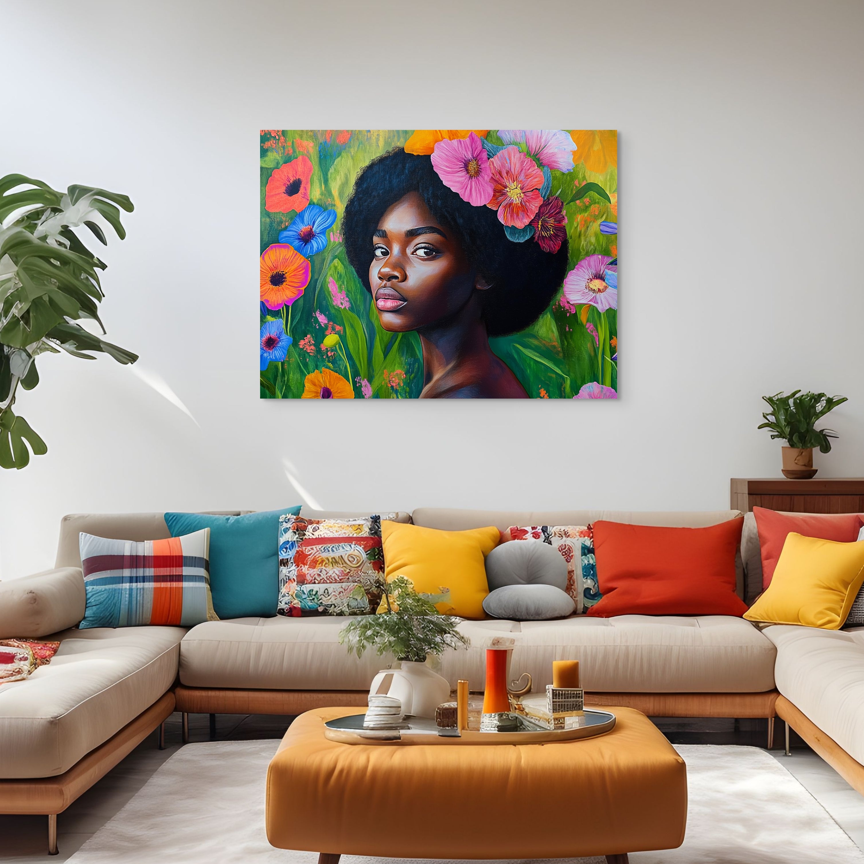 D0222-flowering-hand-painted-wall-art-living-room-image