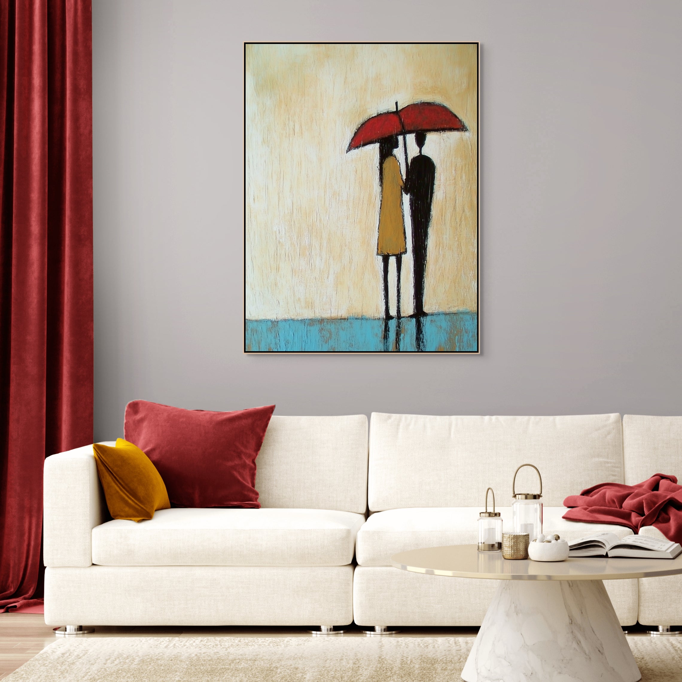 D0225-in-the-rain-hand-painted-wall-art-a-room-image-room-f-natural