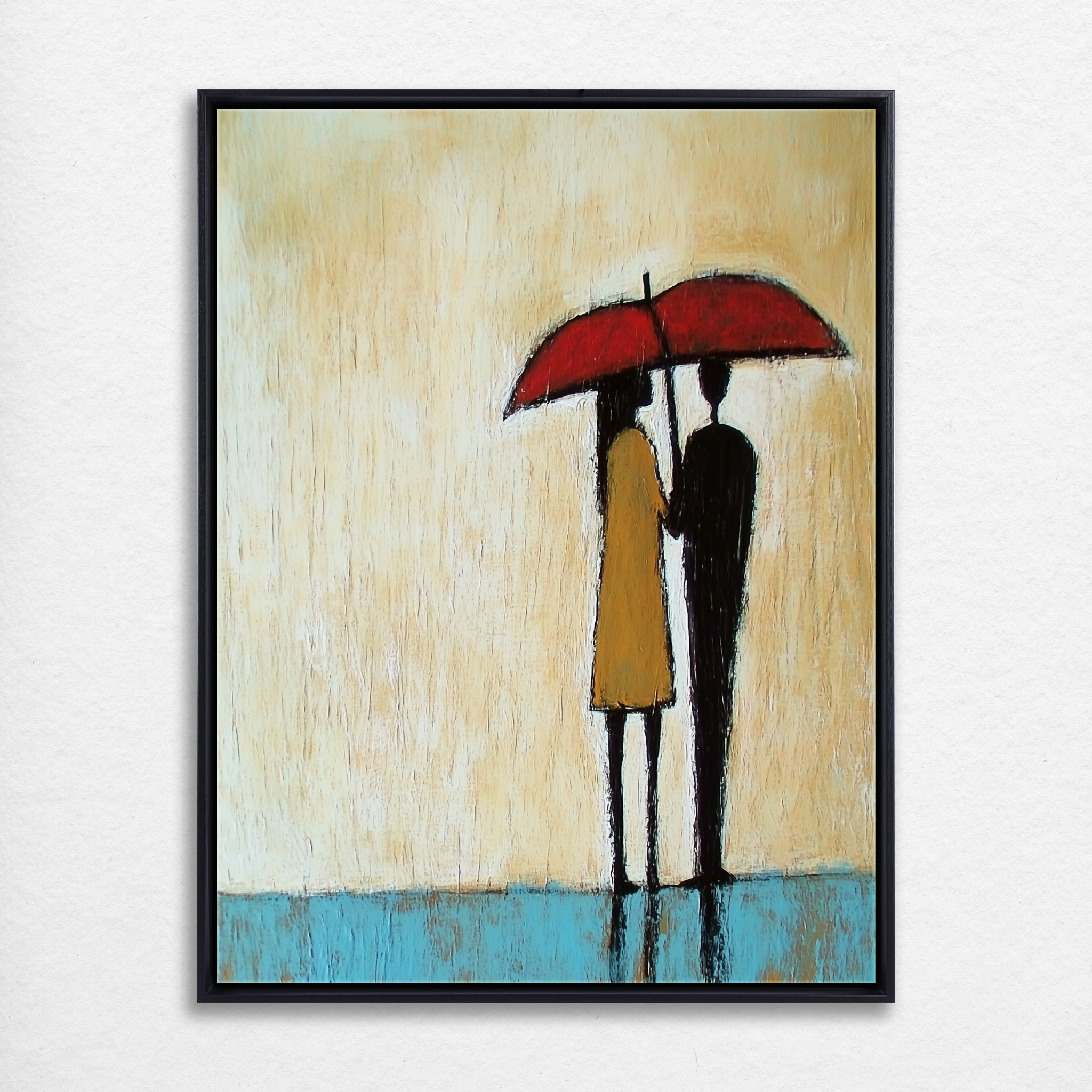 D0225-in-the-rain-hand-painted-wall-art_81_3x4-vertical-frame-black.psd
