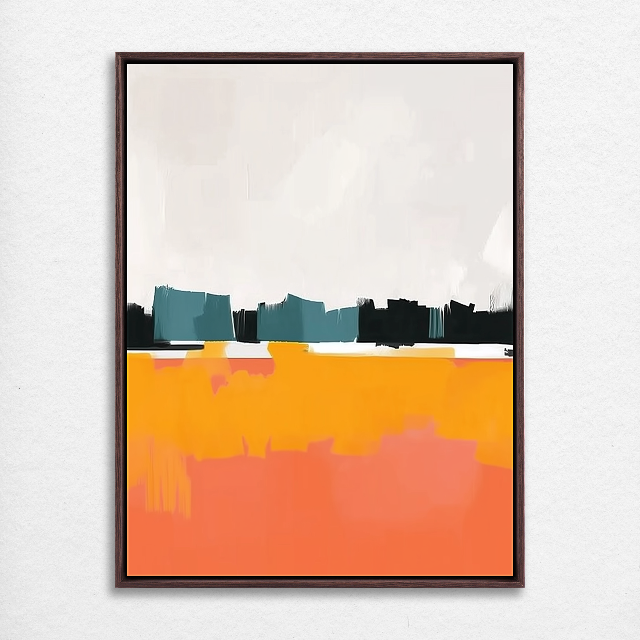D0227-tangerine-horizons-hand-painted-wall-art_83_3x4-vertical-frame-walnut.psd