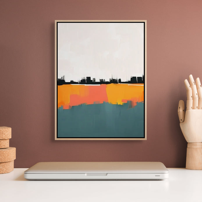 D0228-tangerine-shores-hand-painted-wall-art-office-room-image