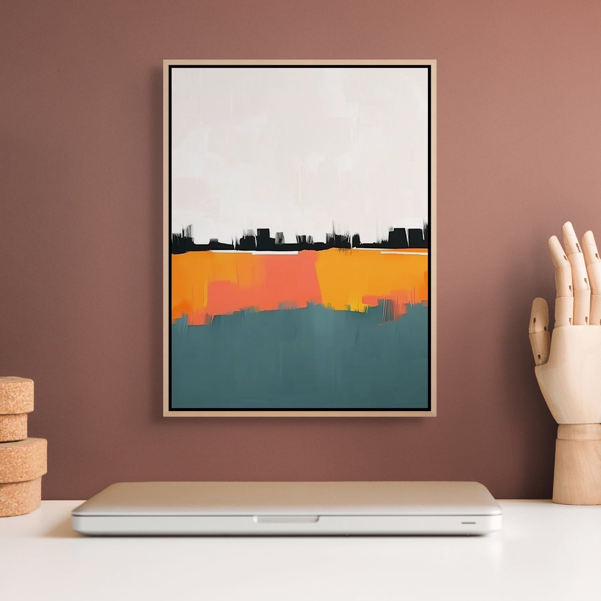 D0228-tangerine-shores-hand-painted-wall-art-office-room-image