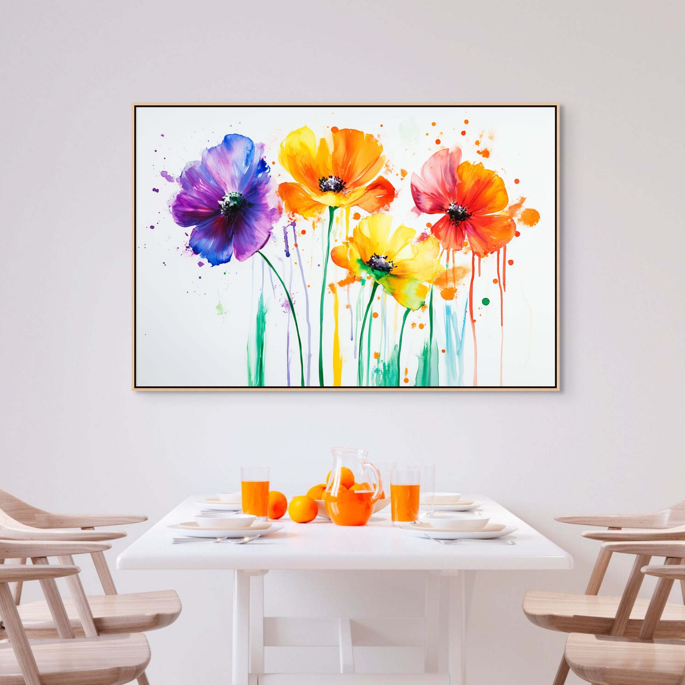 D0231-blooming-essence-hand-painted-wall-art-dining-room-image-room-f-walnut