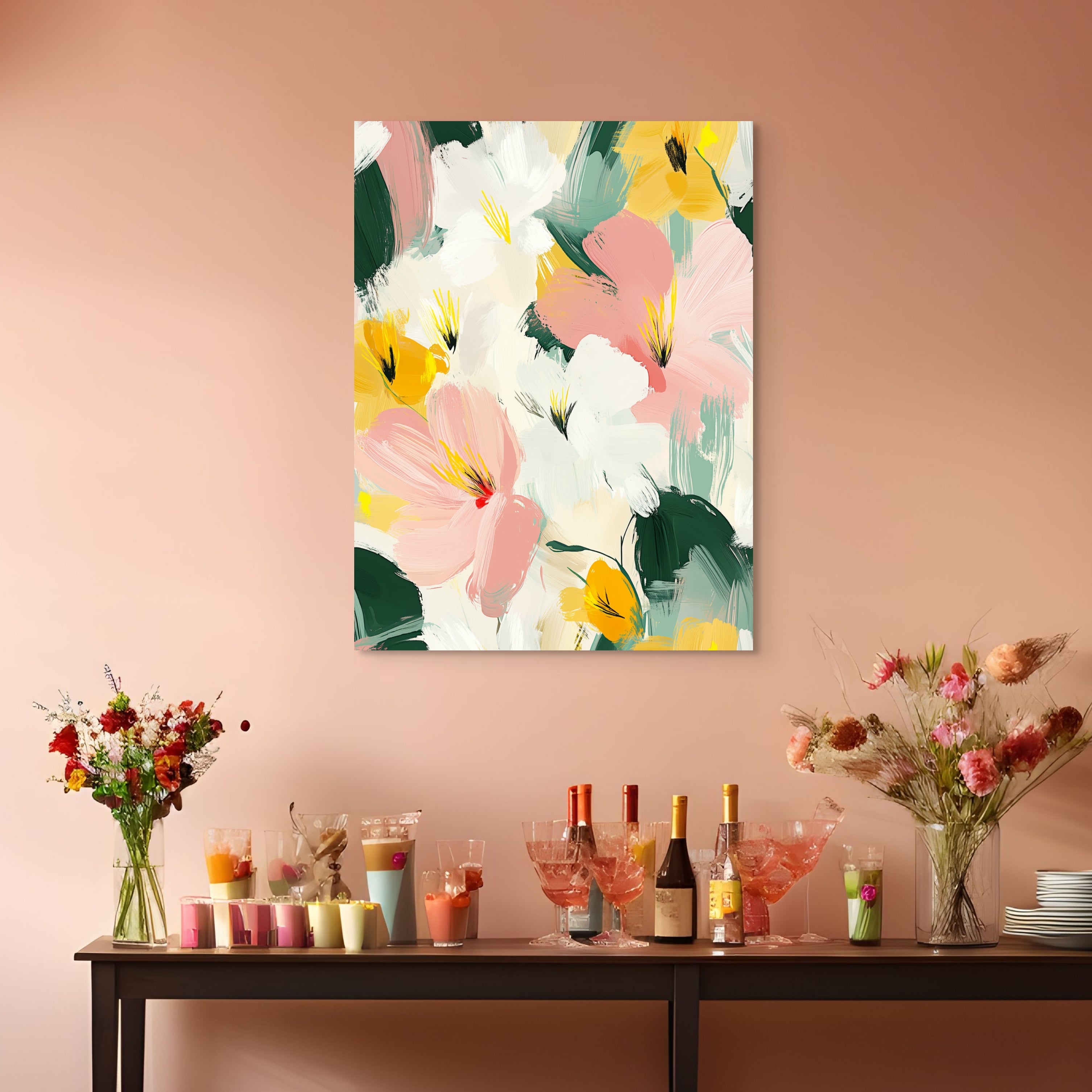 D0242-whispering-petals-hand-painted-wall-art-dining-room-image