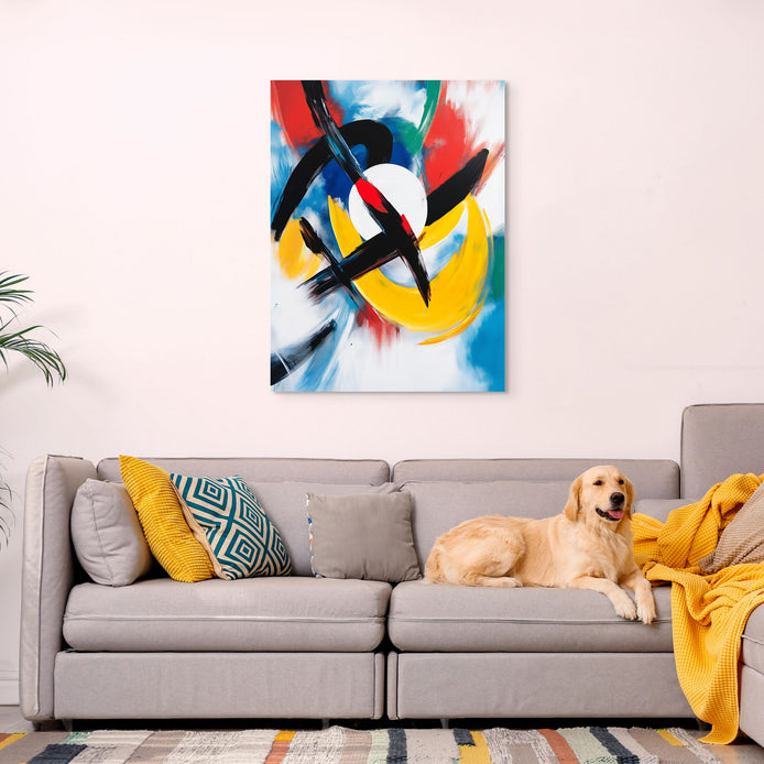 D0243-cosmic-dance-hand-painted-wall-art-living-room-image
