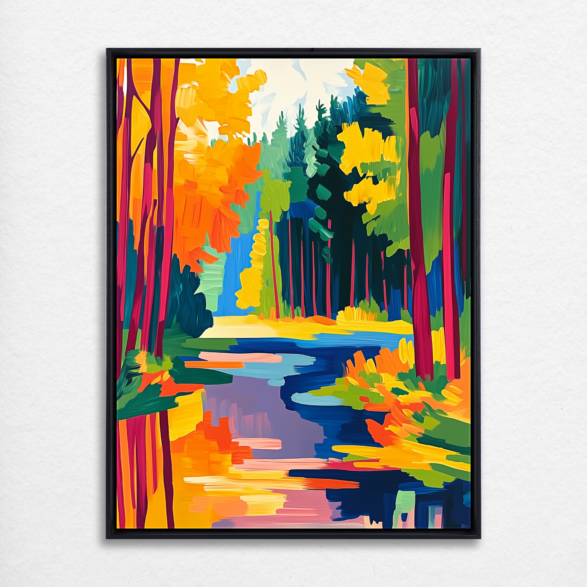 D0245-reflections-of-autumn-hand-painted-wall-art_91_3x4-vertical-frame-black.psd