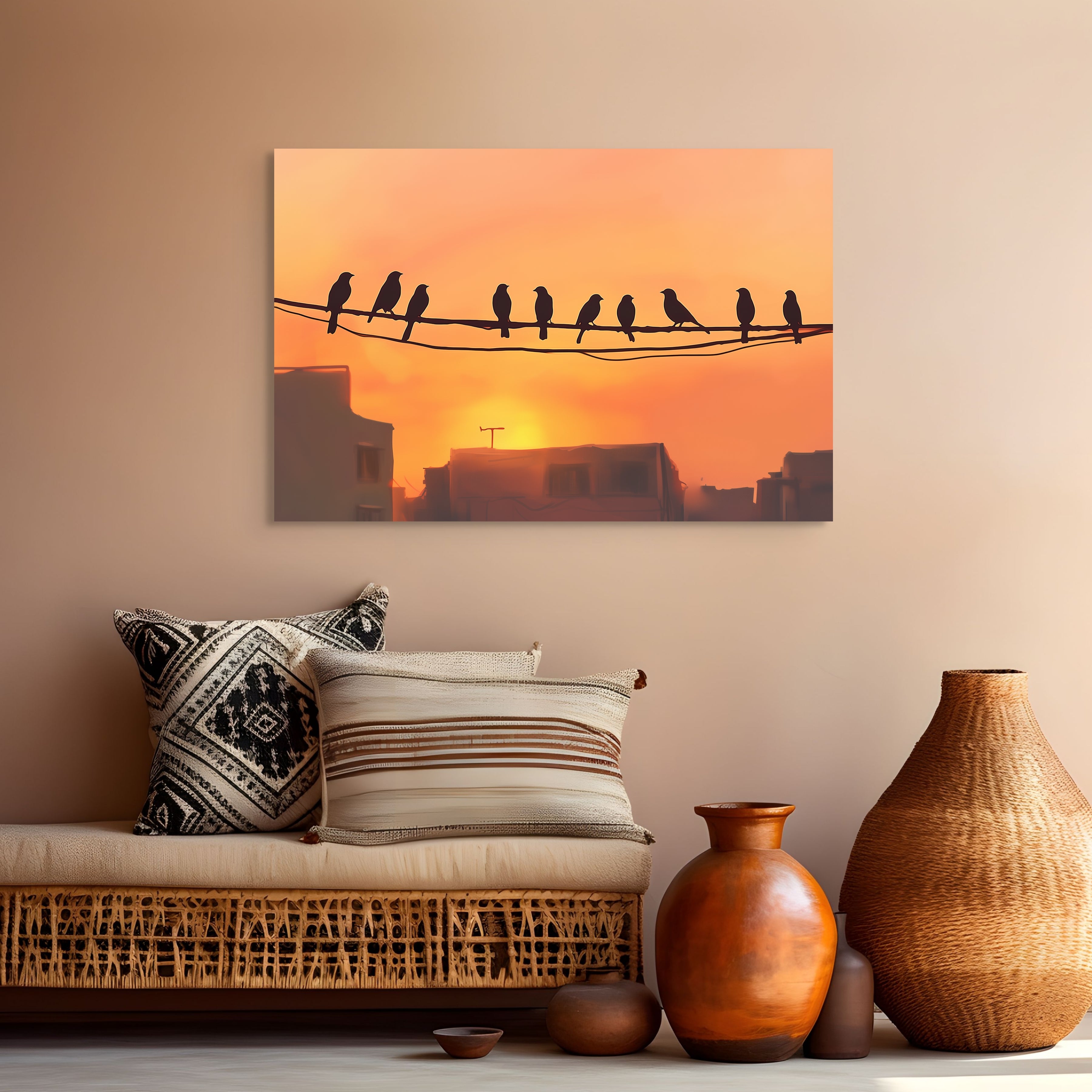 D0247-urban-perch-hand-painted-wall-art-hallway-room-image