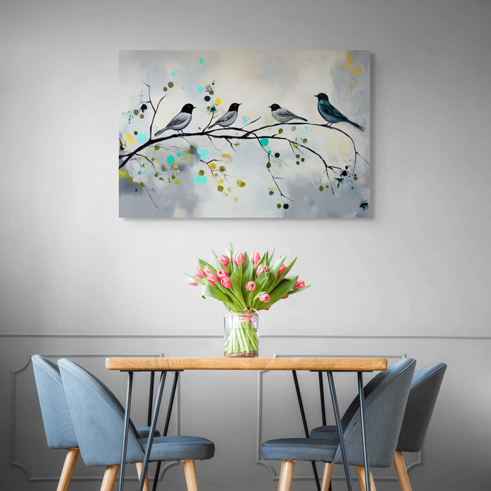 D0249-abstract-aviary-hand-painted-wall-art-dining-room-image