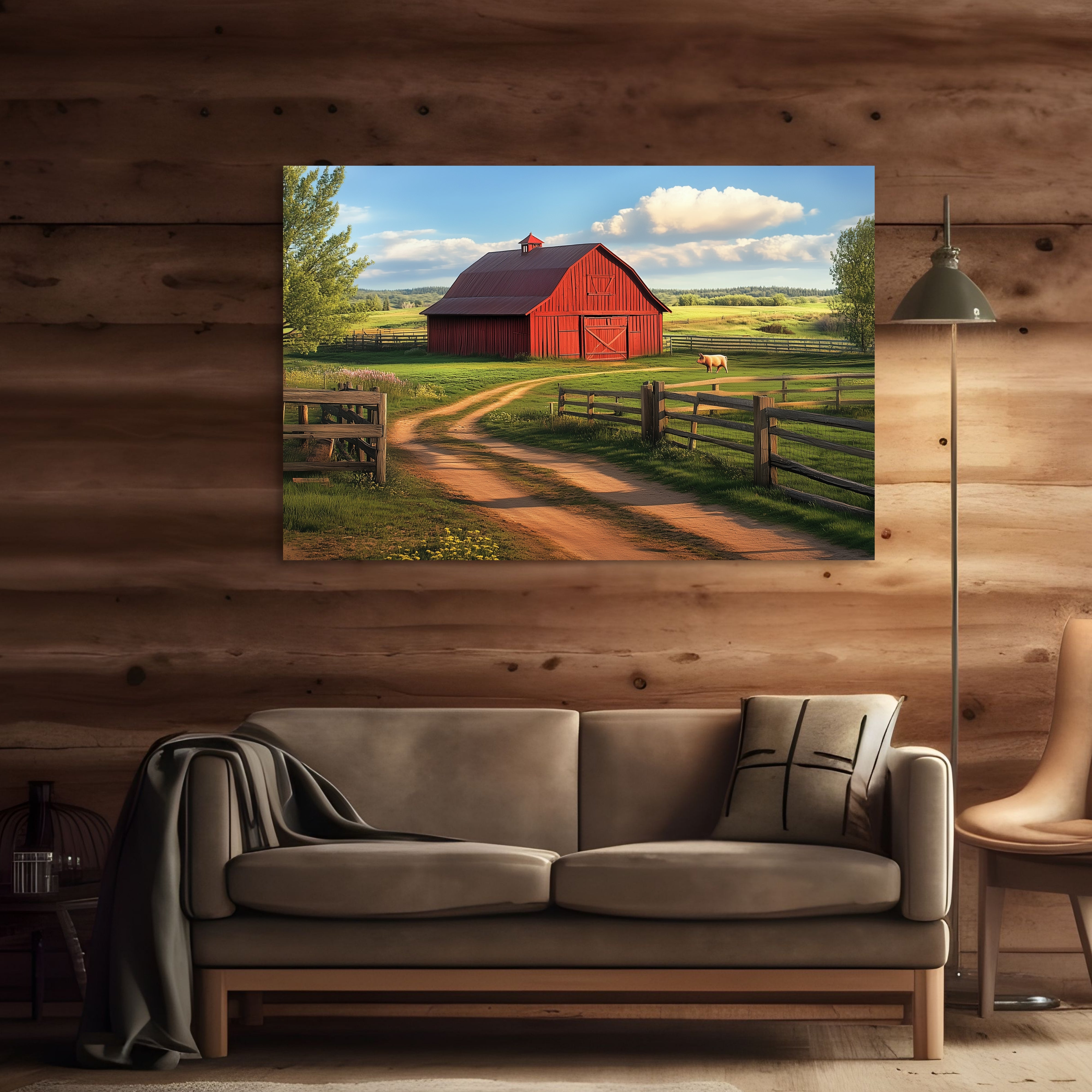 D0252-country-charm-hand-painted-wall-art-living-room-image