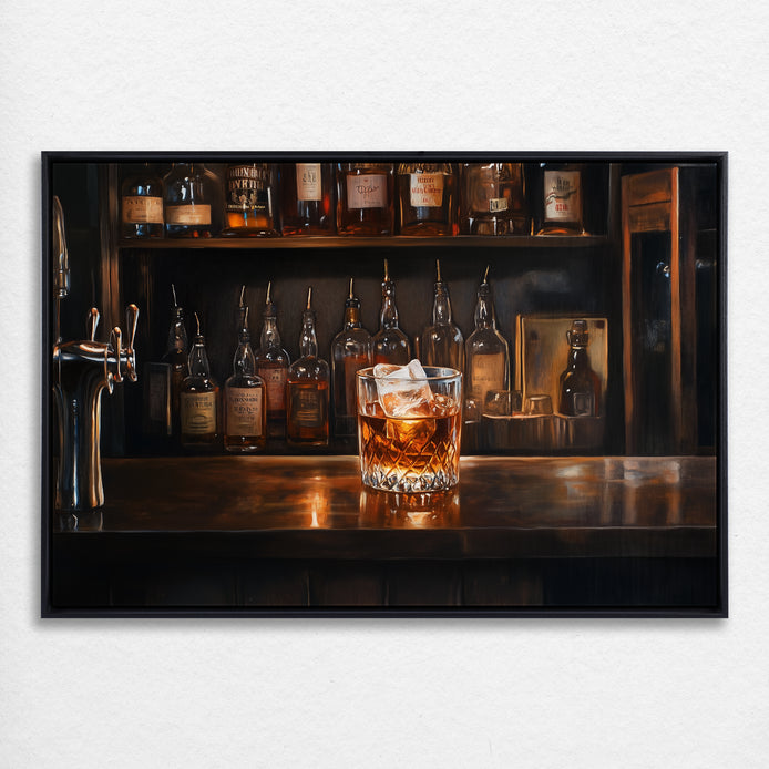 D0253-whiskey-glow-hand-painted-wall-art_57_3x2-horizontal-frame-black.psd