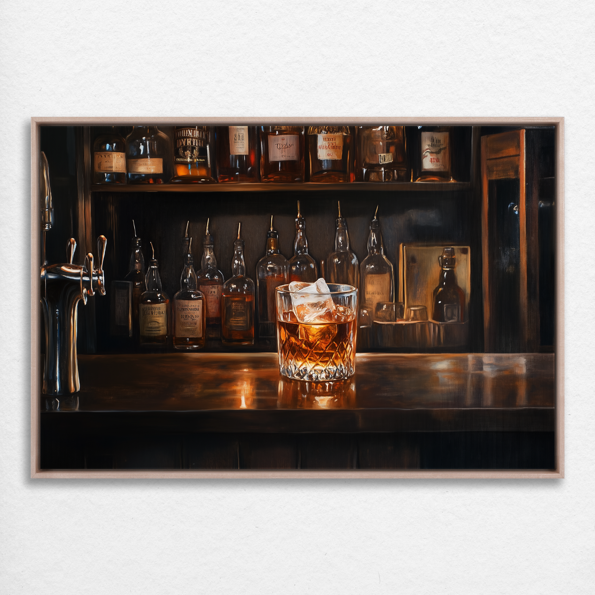 D0253-whiskey-glow-hand-painted-wall-art_57_3x2-horizontal-frame-natural.psd