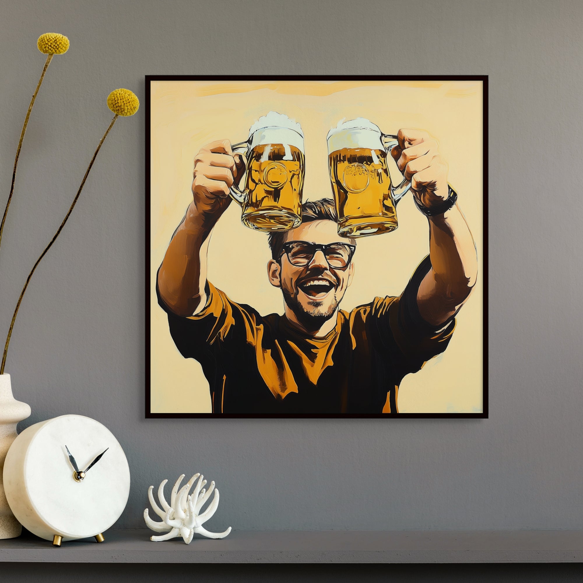 D0261-golden-indulgence-hand-painted-wall-art-hallway-room-image