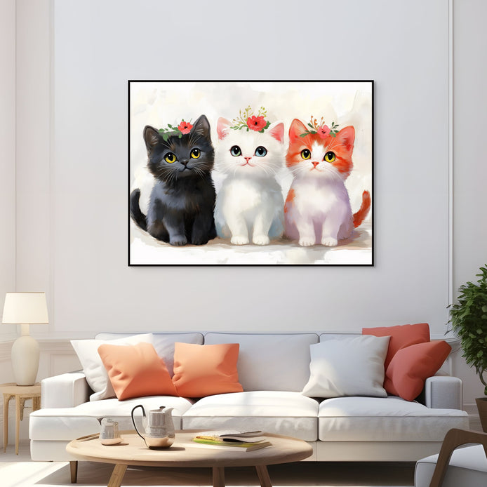 D0265-whimsical-companions-hand-painted-wall-art-living-room-image