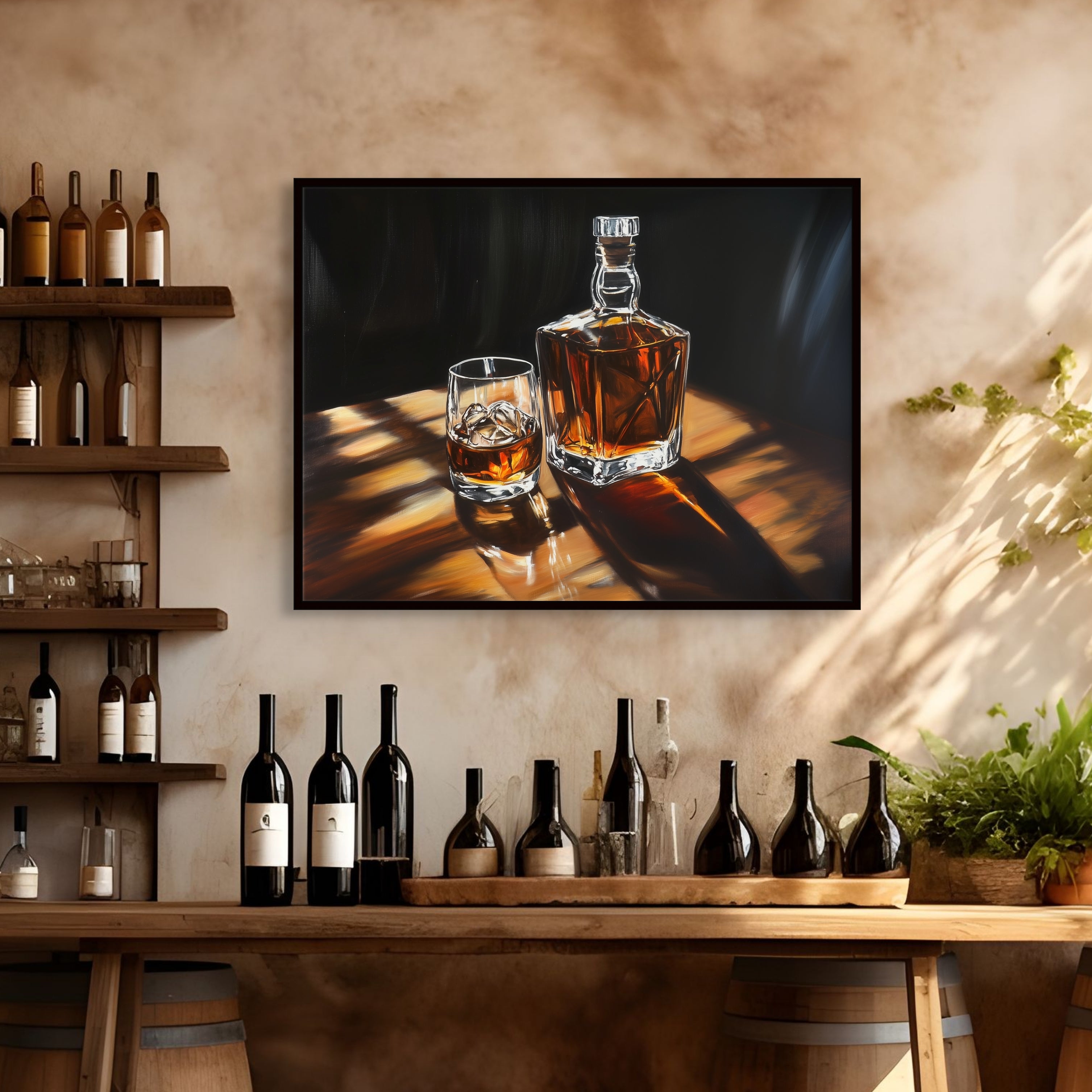 D0270-amber-glow-hand-painted-wall-art-kitchen-room-image