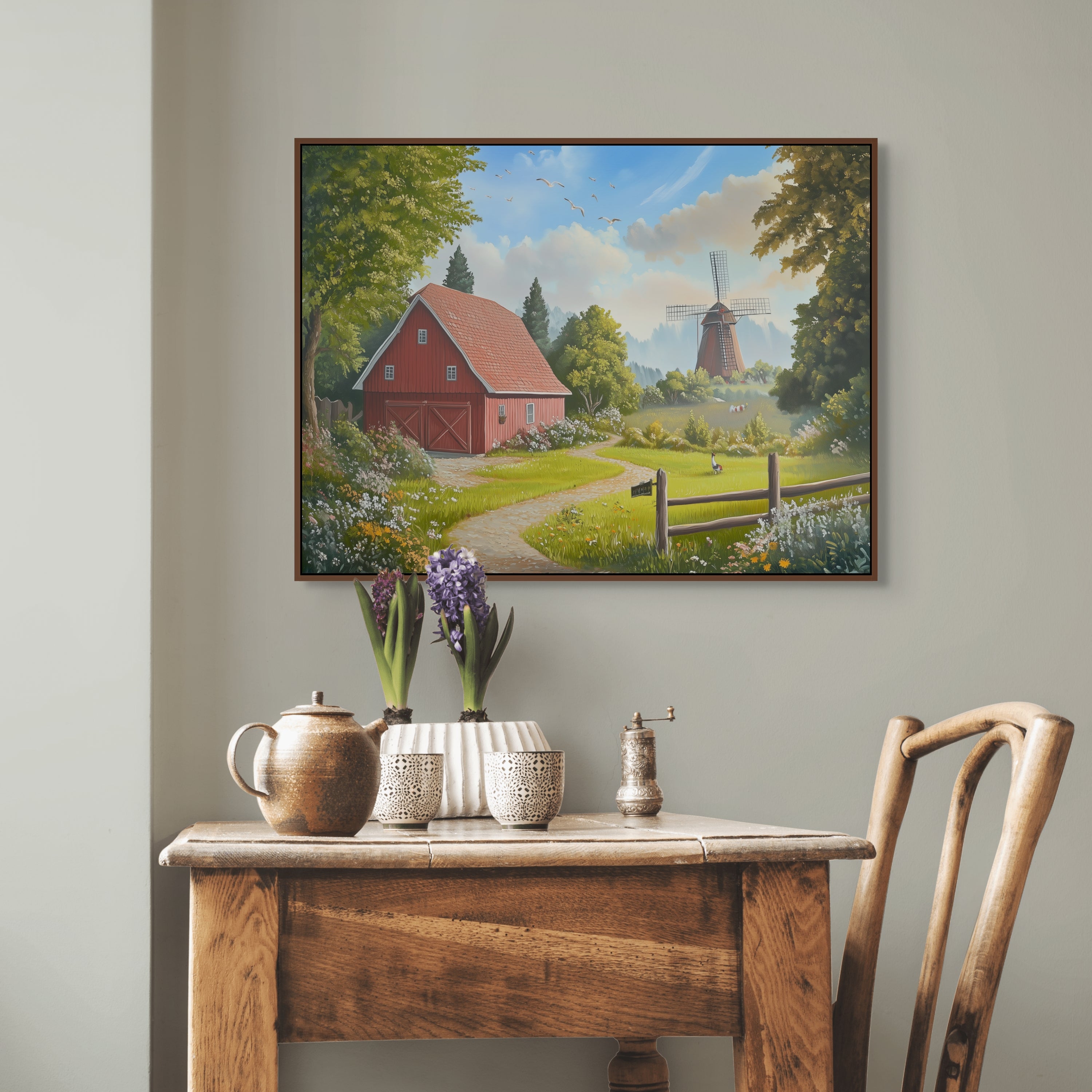 D0271-pastoral-harmony-hand-painted-wall-art-dining-room-image