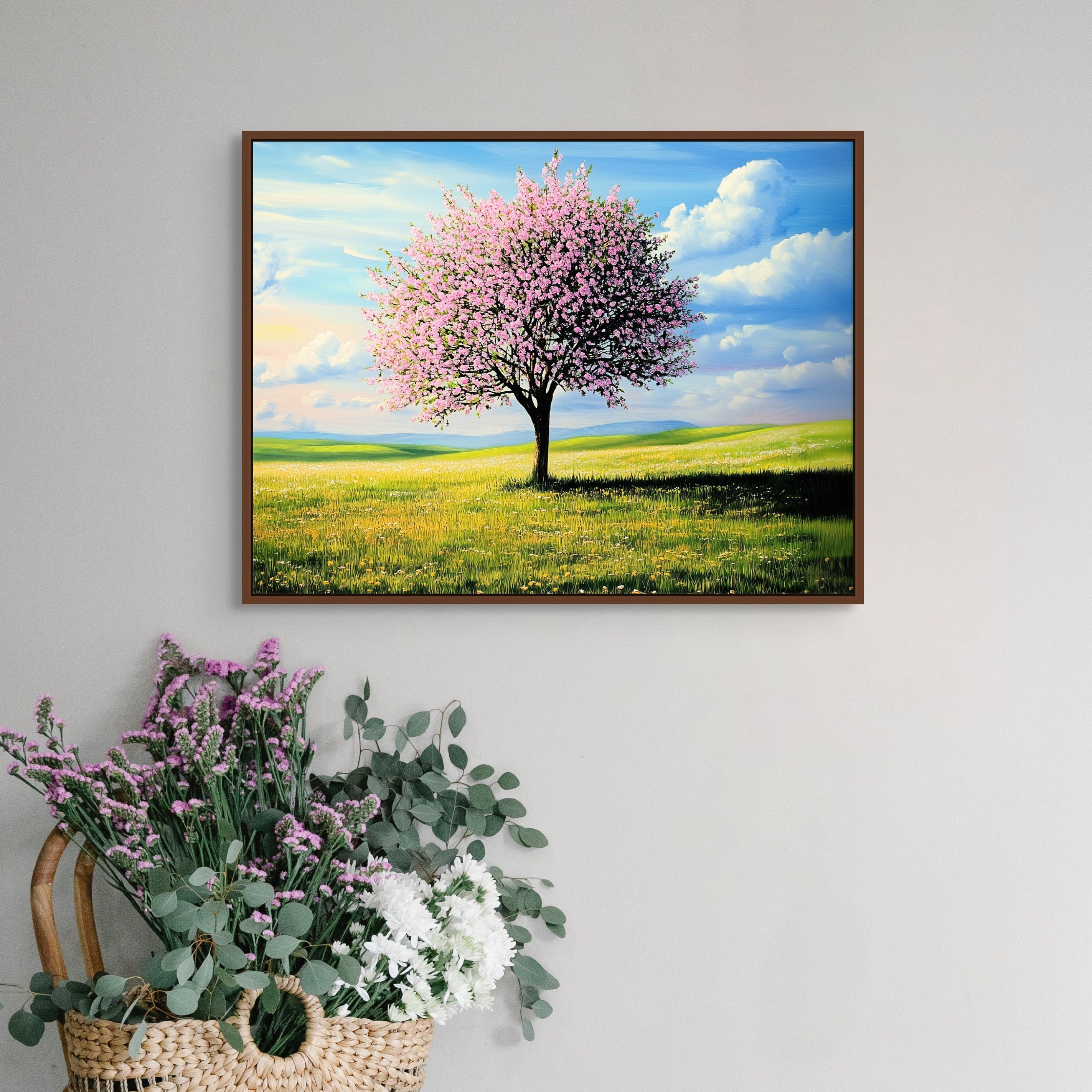 D0273-blossoming-hand-painted-wall-art-hallway-room-image