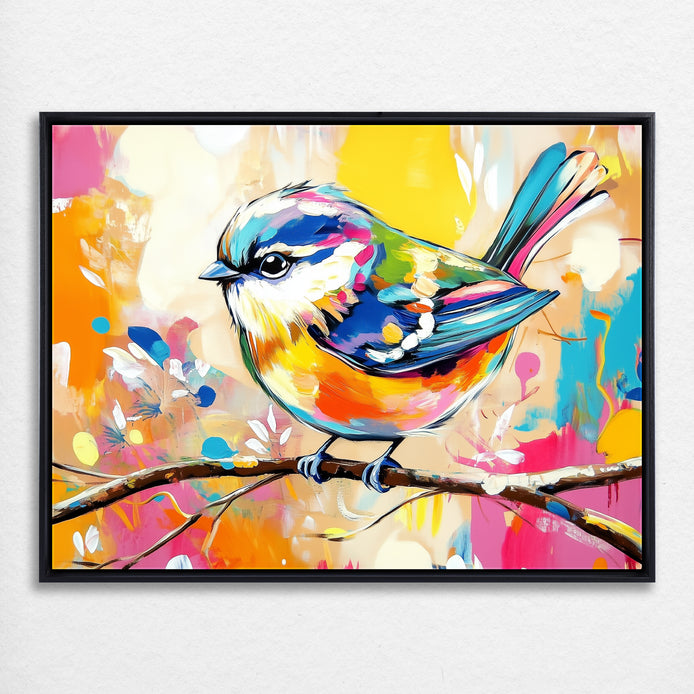 D0274-the-songbird-hand-painted-wall-art_33_4x3-horizontal-frame-black.psd