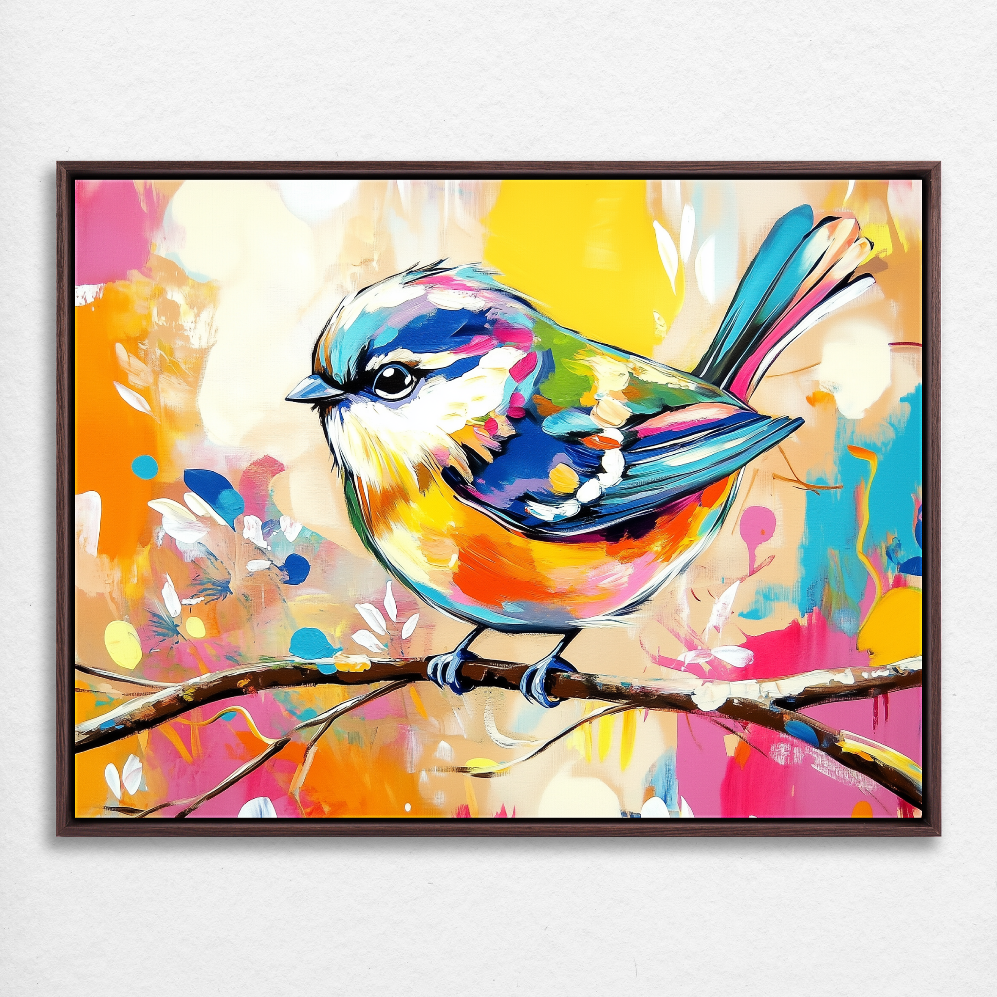 D0274-the-songbird-hand-painted-wall-art_33_4x3-horizontal-frame-walnut.psd