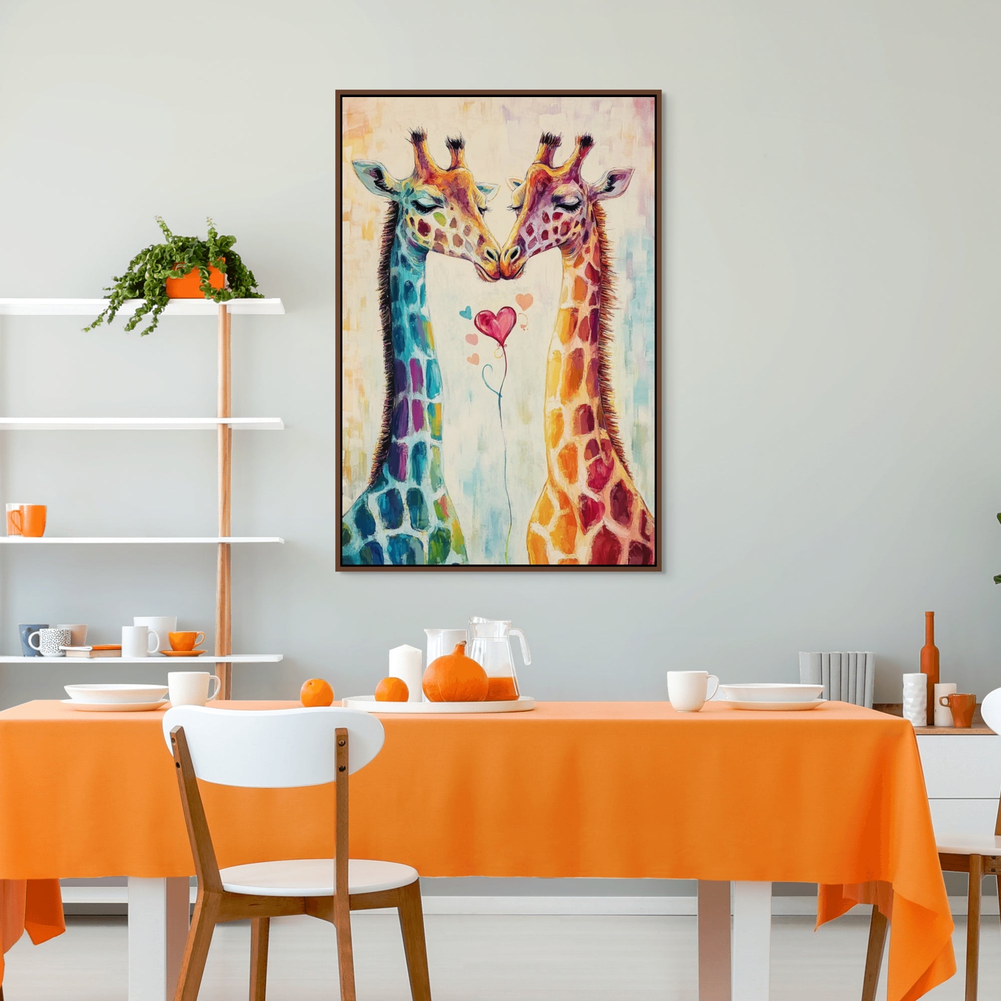 D0276-tender-love-hand-painted-wall-art-dining-room-image-room-f-walnut