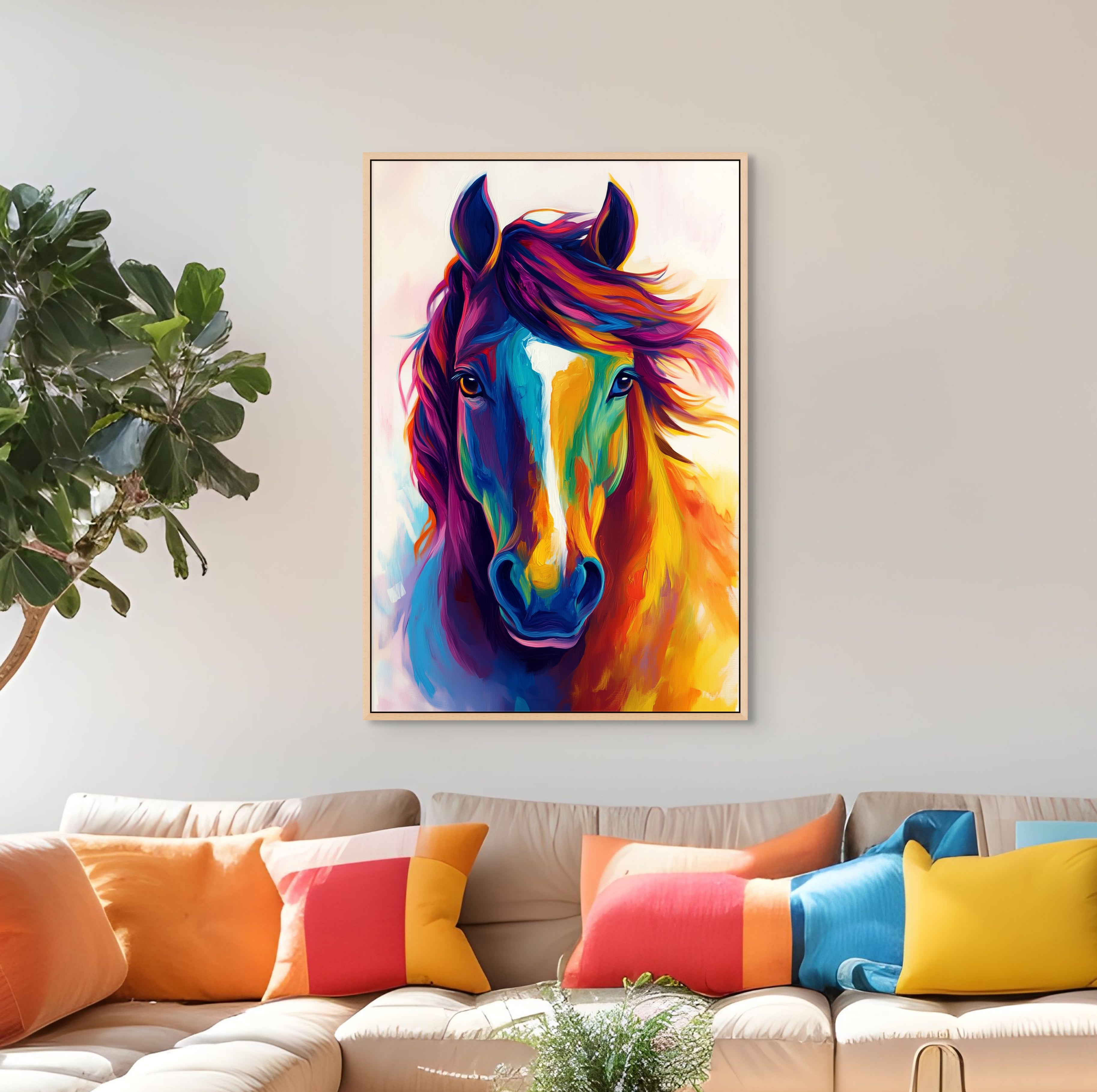 D0277-wild-and-free-hand-painted-wall-art-living-room-image