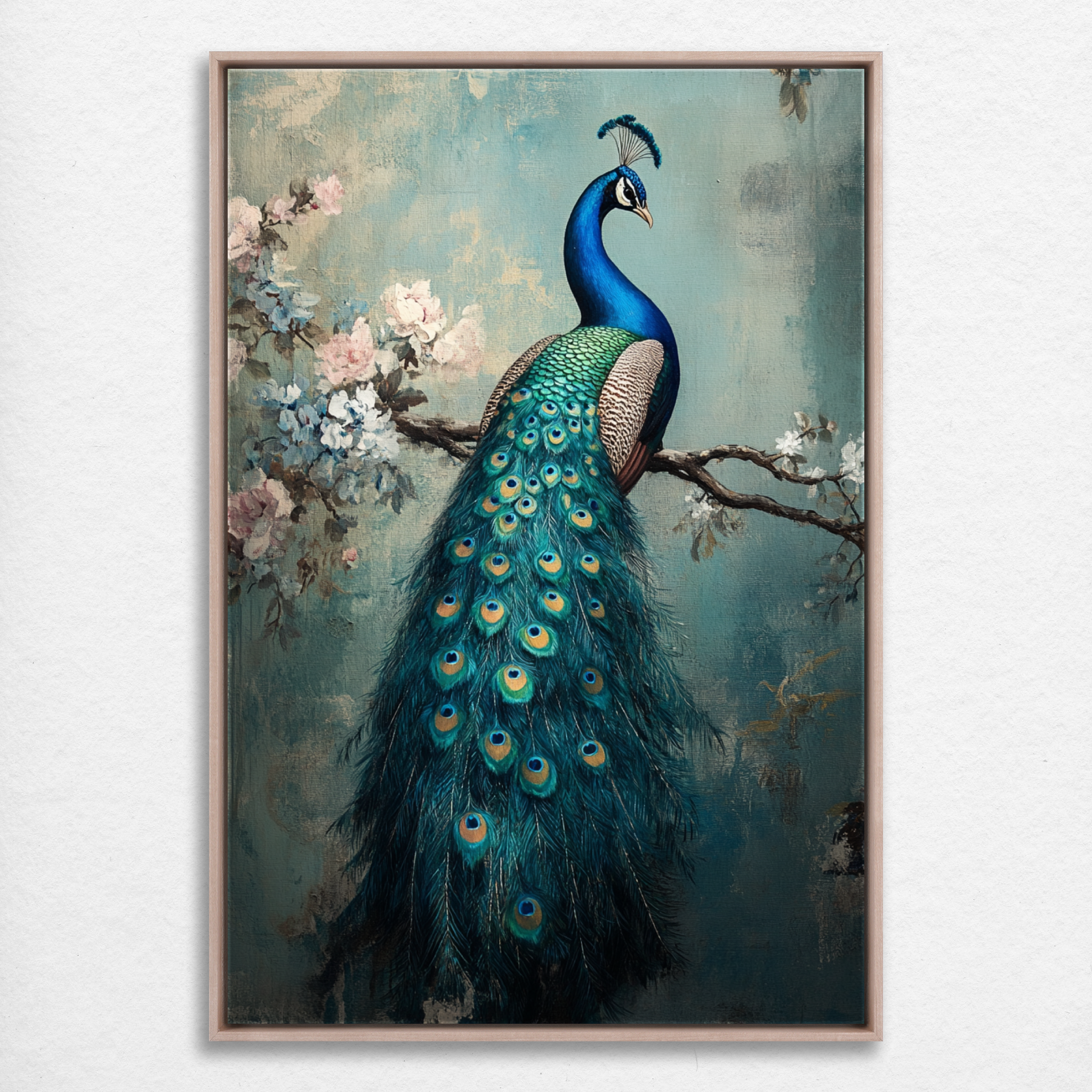 D0280-a-bird-among-feathers-hand-painted-wall-art_4_2x3-vertical-frame-natural.psd