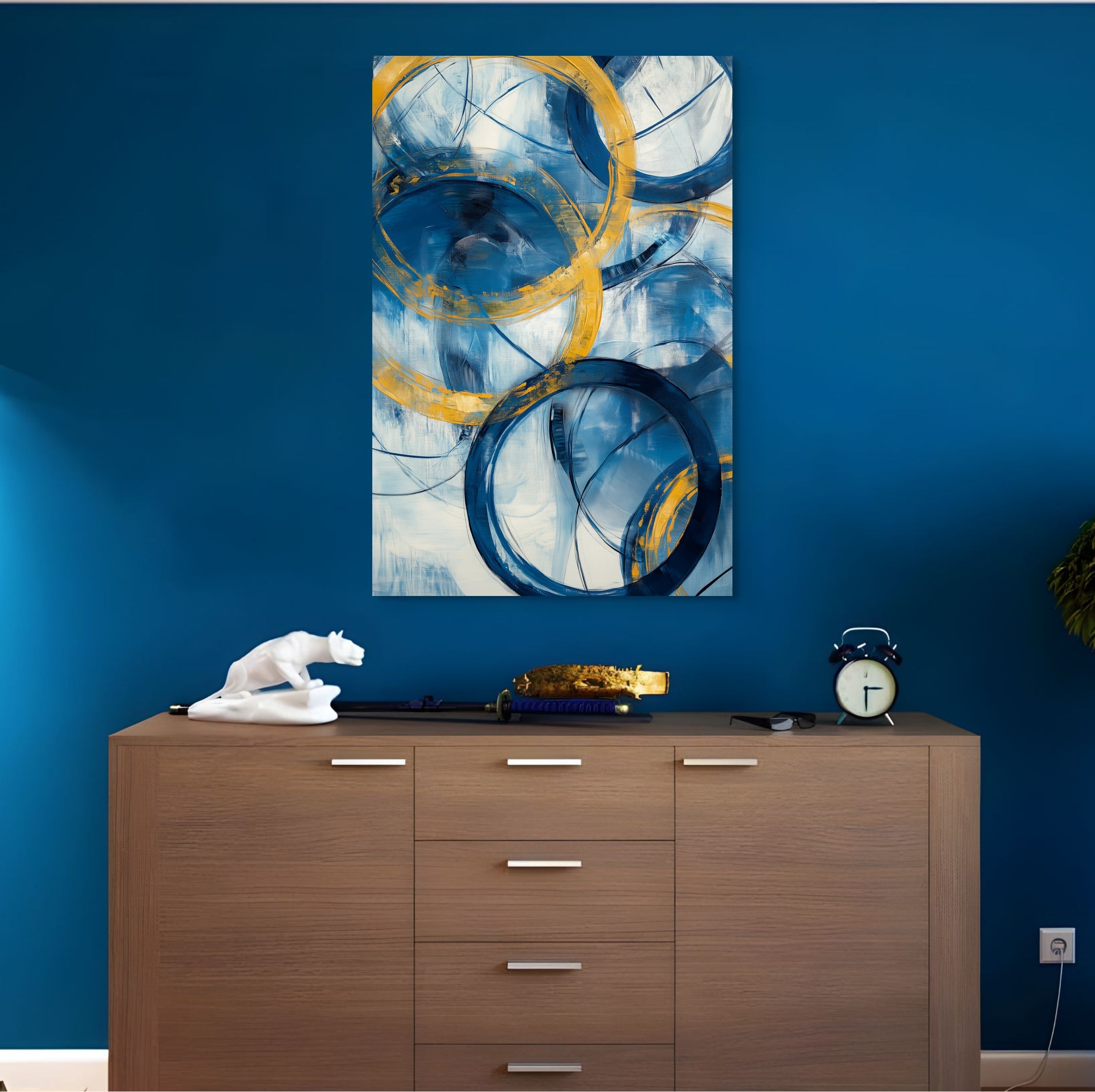D0281-ring-around-hand-painted-wall-art-hallway-room-image-room-f-wrapped