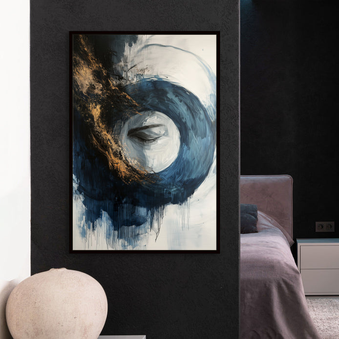 D0284-sleeping-dreams-hand-painted-wall-art-hallway-room-image-room-f-black
