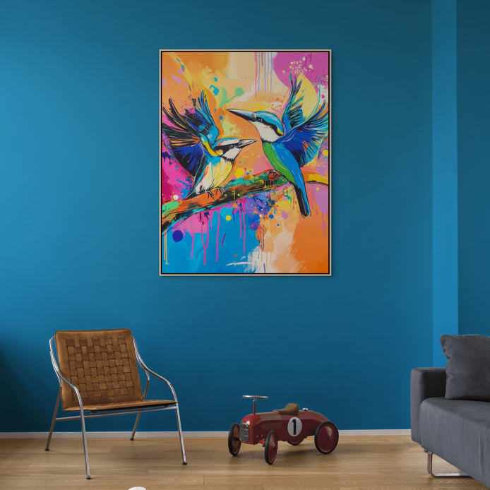 D0287-chattering-hand-painted-wall-art-a-room-image