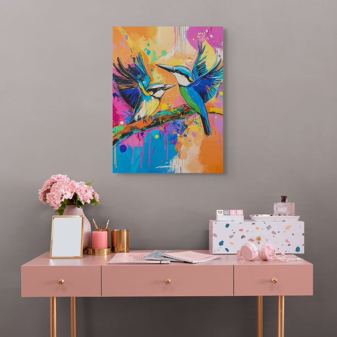 D0287-chattering-hand-painted-wall-art-b-room-image