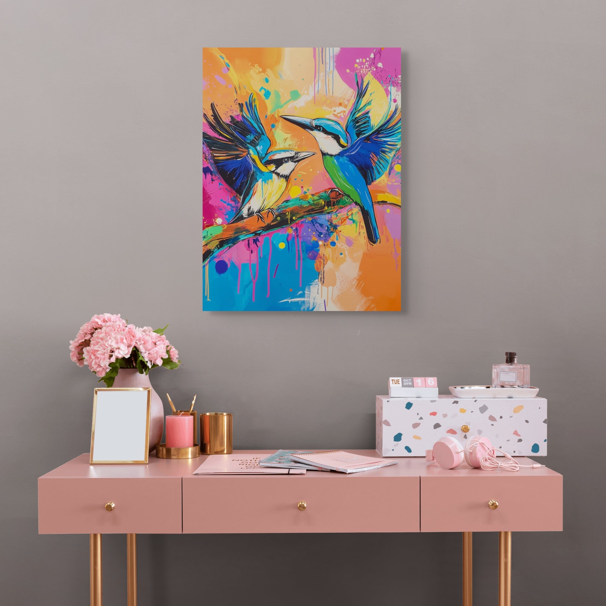 D0287-chattering-hand-painted-wall-art-b-room-image