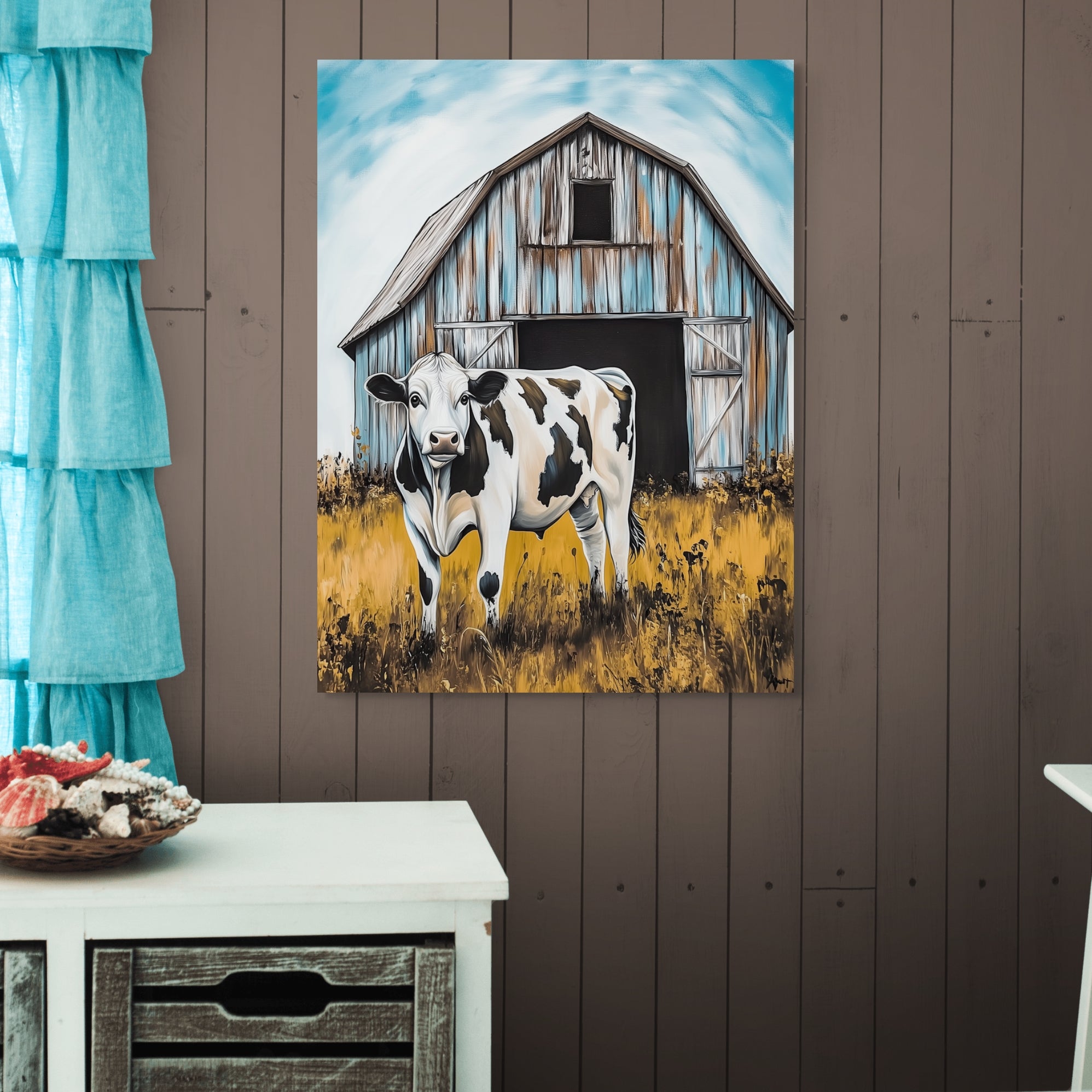 D0288-barnyard-business-hand-painted-wall-art-kitchen-room-image