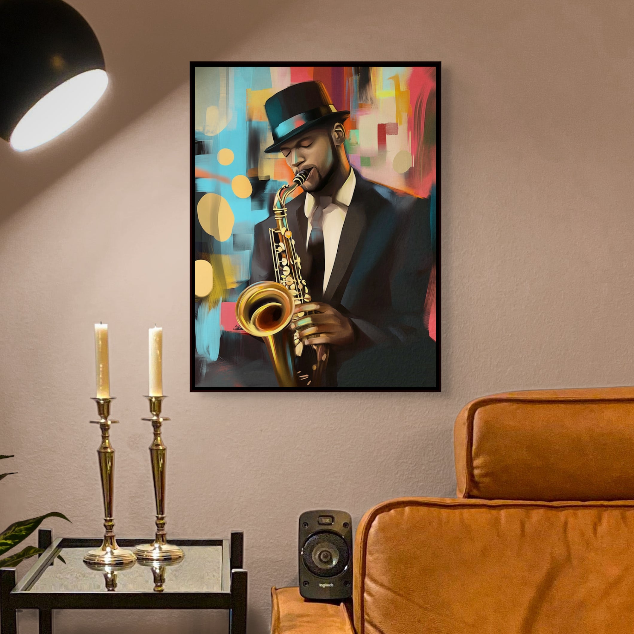 D0290-the-soloist-hand-painted-wall-art-lounge-room-image-room-f-black