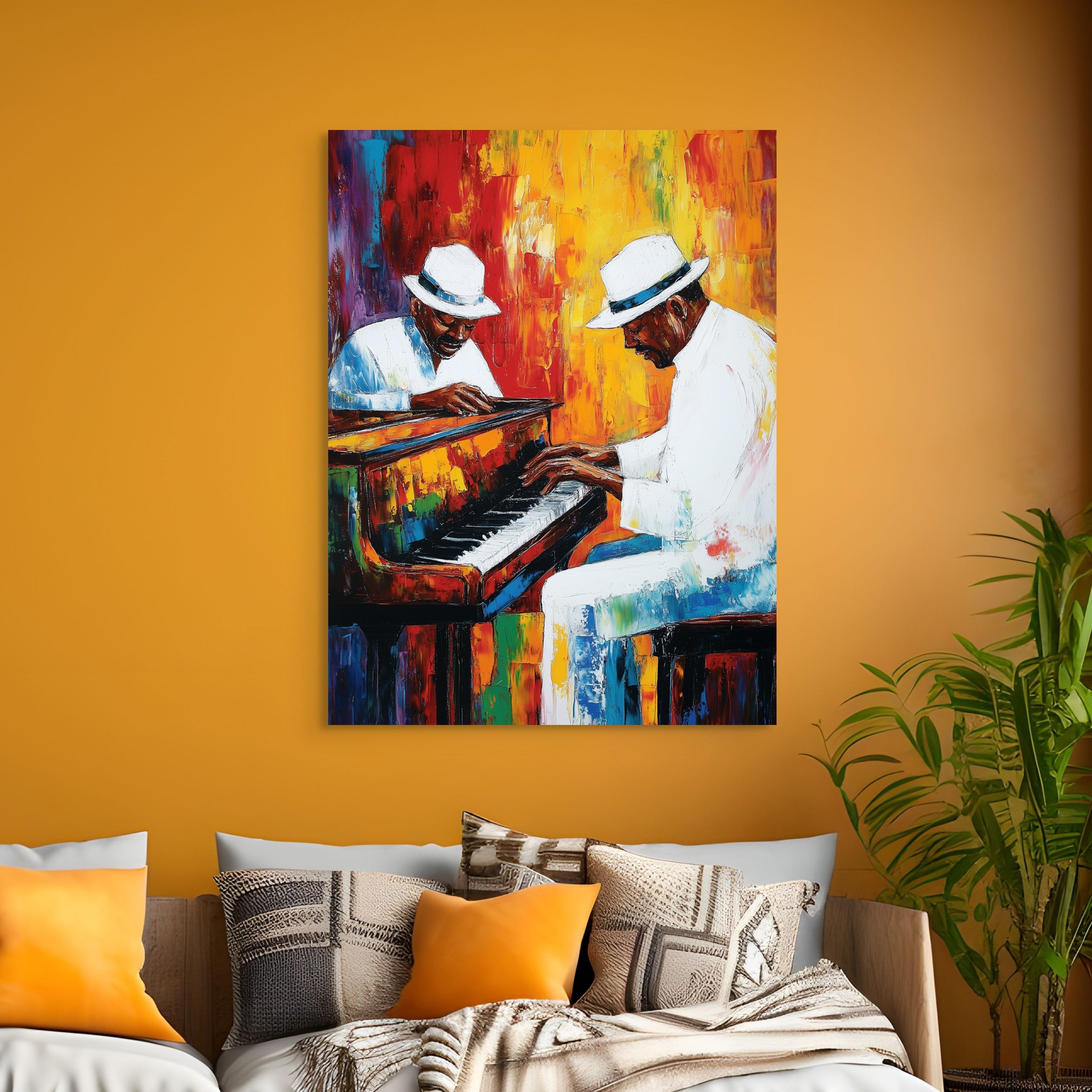 D0291-the-duo-hand-painted-wall-art-living-room-image-room-f-wrapped