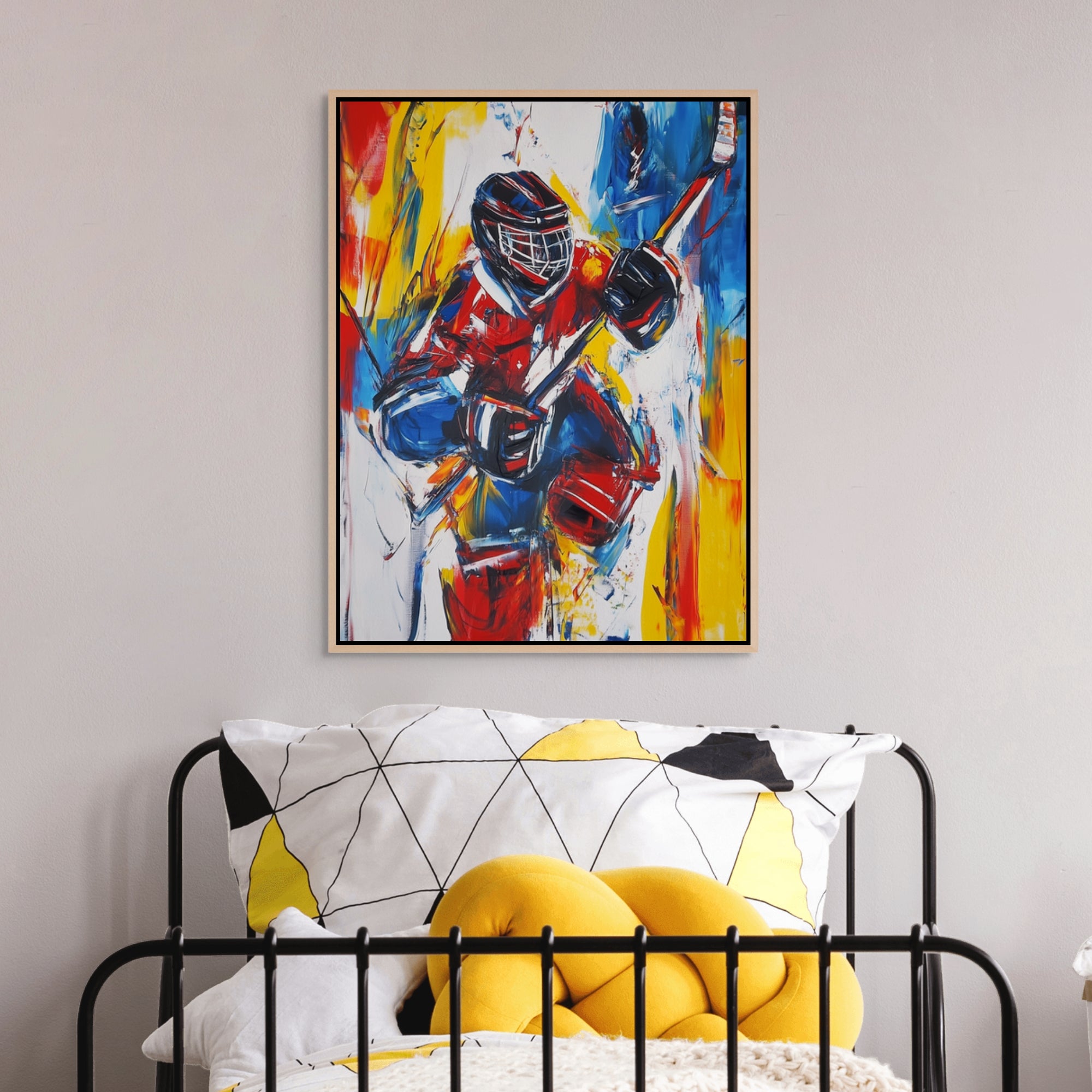 D0292-the-defender-hand-painted-wall-art-a-room-image